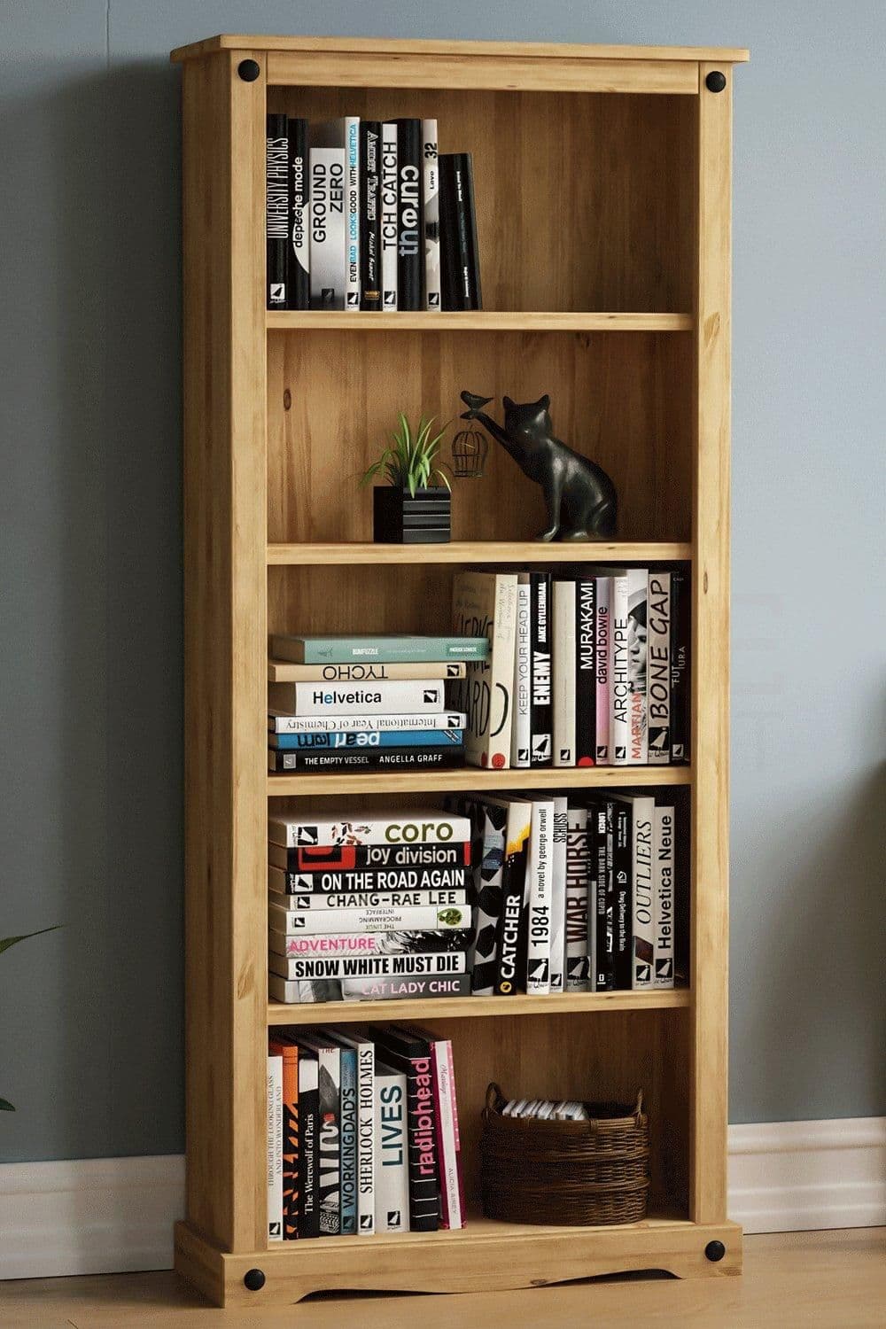 Vida Designs Corona Large Bookcase Shelves Storage 170 x 750 x 290 mm