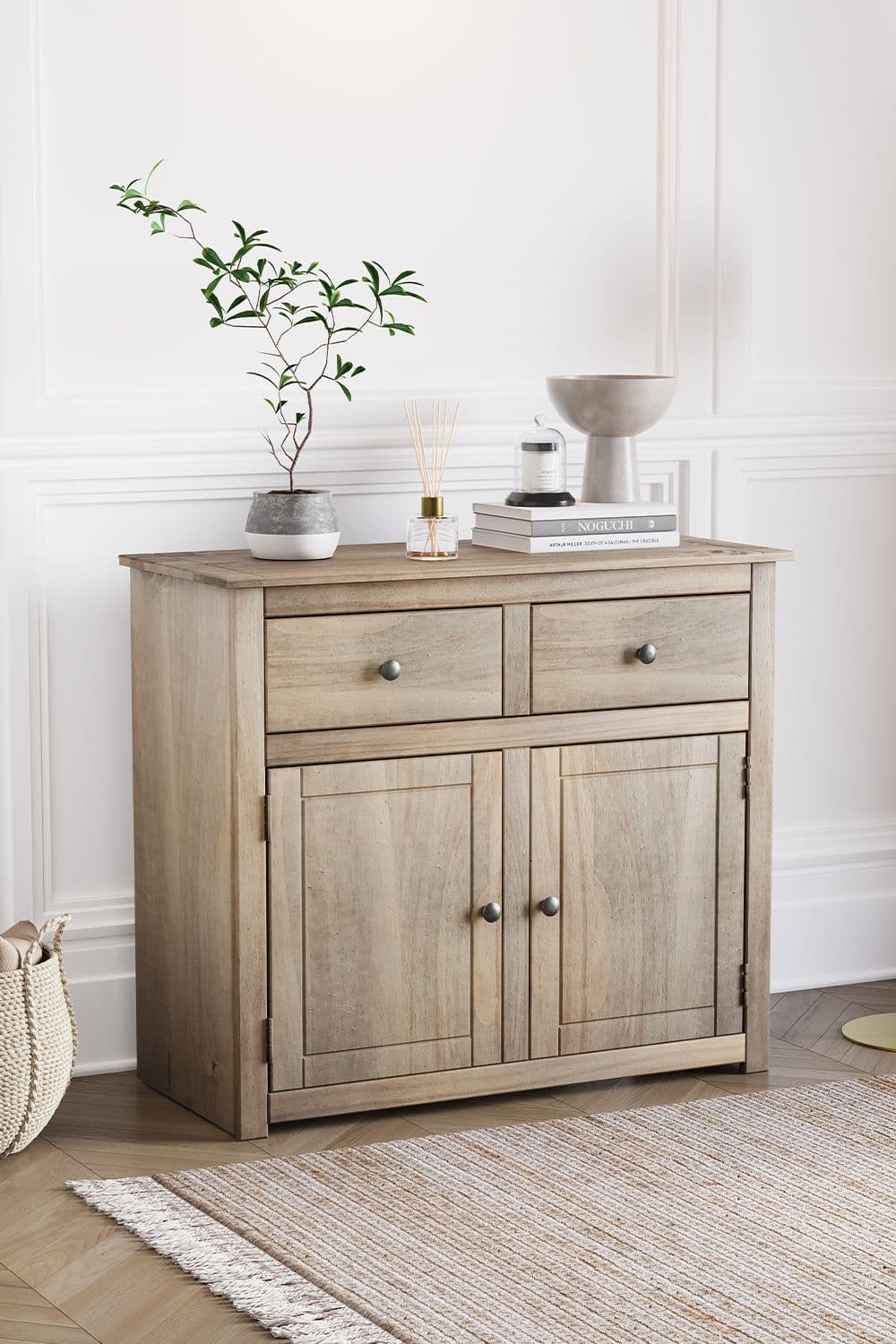 Vida Designs Panama 2 Door 2 Drawer Sideboard Storage 800 x 930 x 400 mm