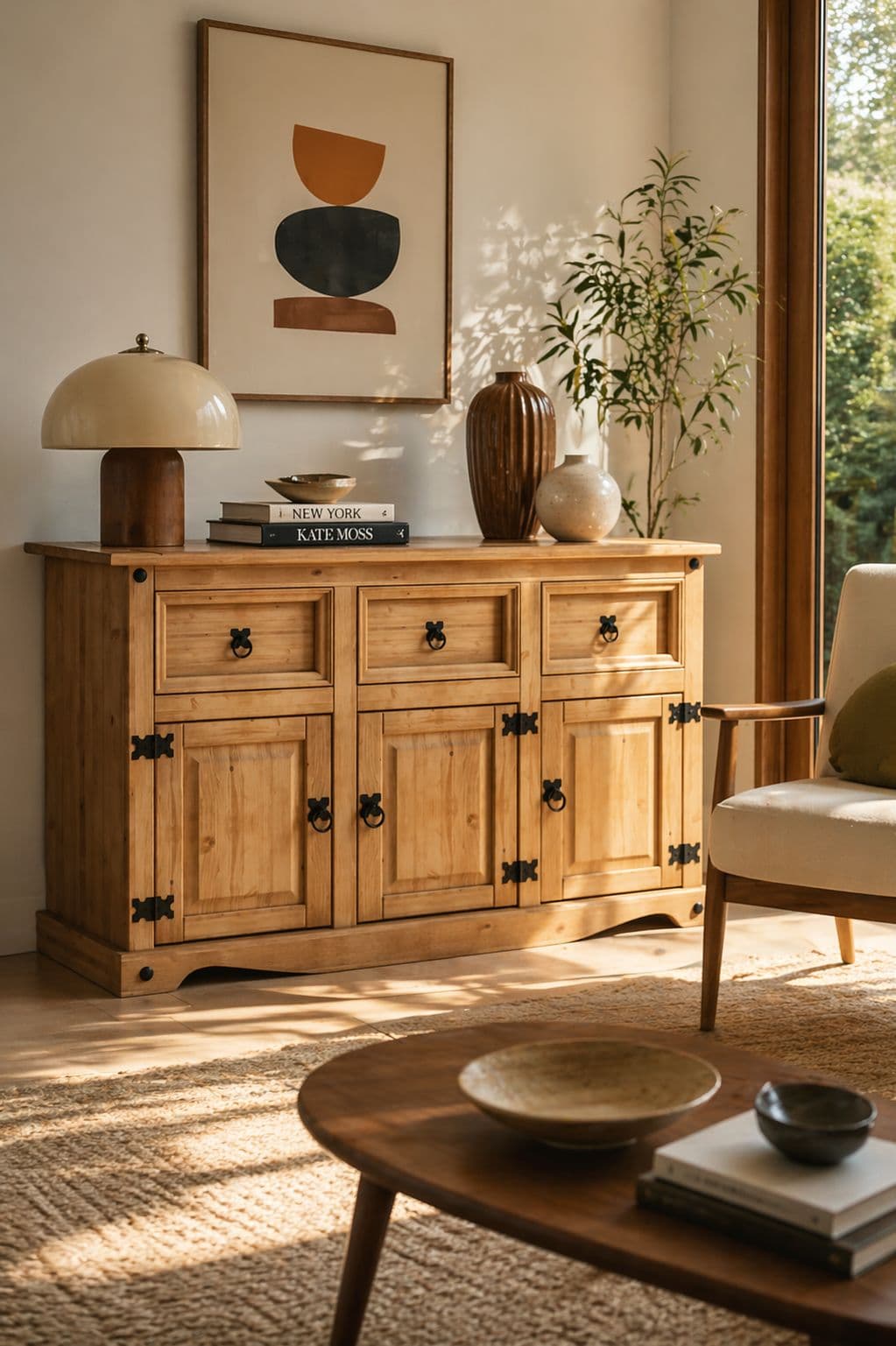 Vida Designs Corona 3 Door 3 Drawer Sideboard Storage 760 x 1250 x 400 mm