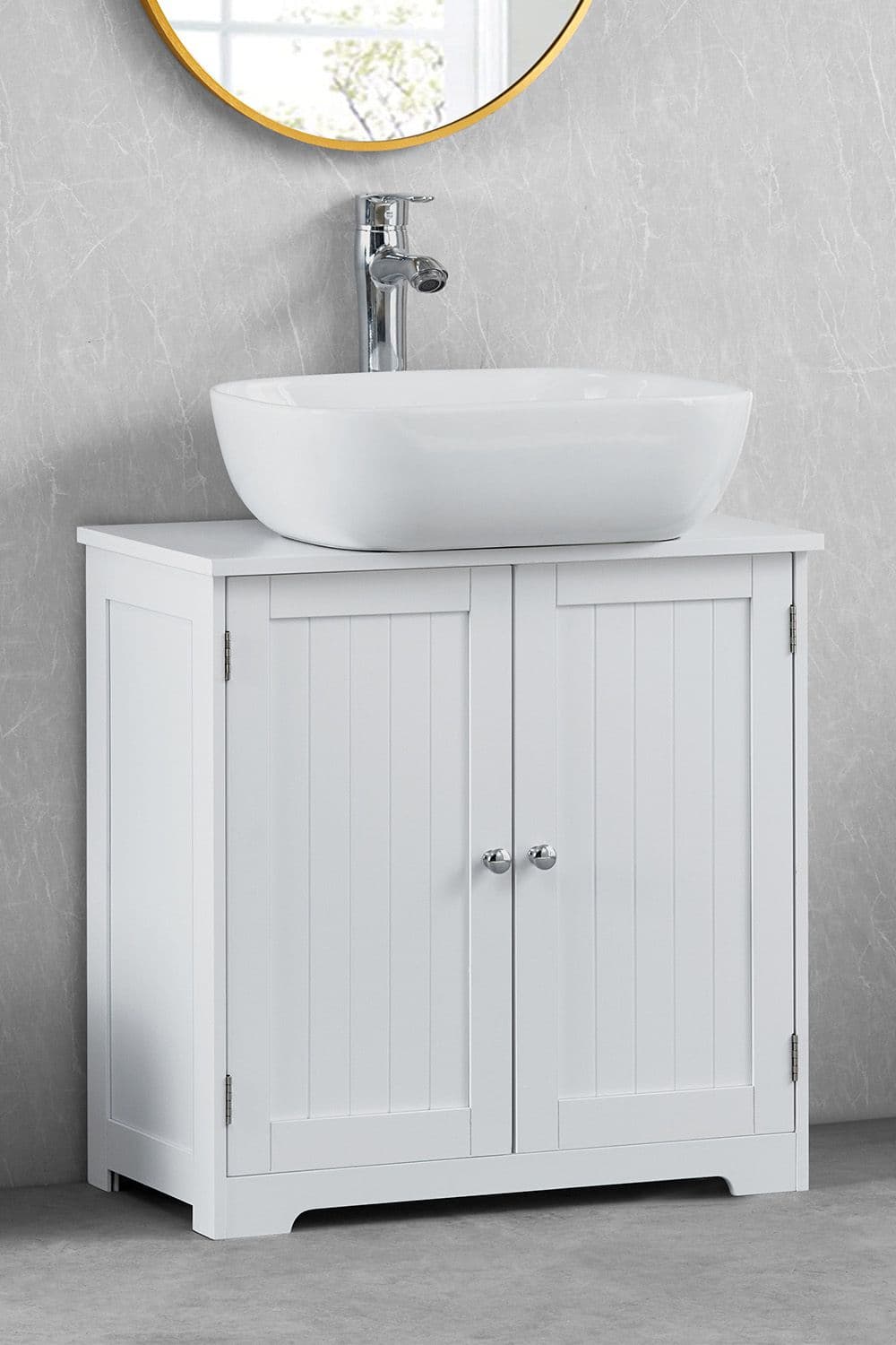 Bath Vida Priano 2 Door Under Sink Cabinet Bathroom Storage 600 x 600 x 300 mm