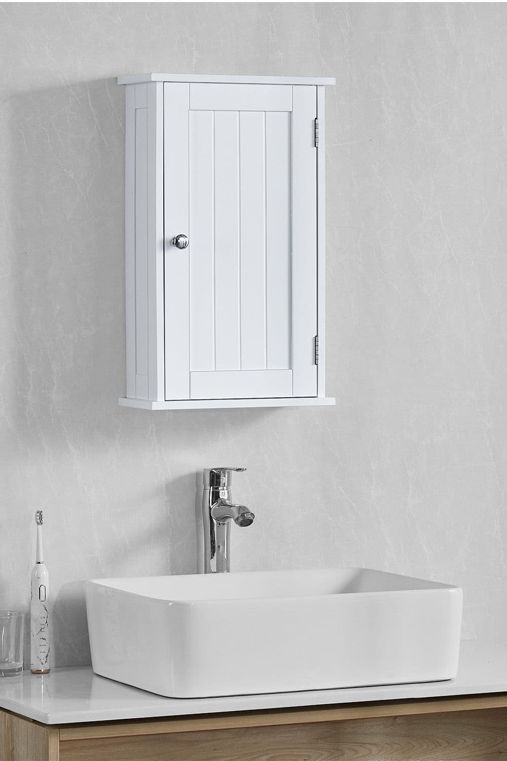Bath Vida Priano 1 Door Wall Cabinet Shelves Bathroom Storage 500 x 300 x 140 mm