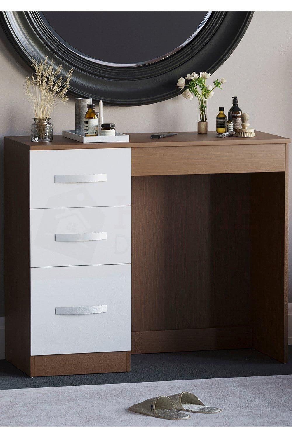 Vida Designs Hulio Dressing Table Storage Furniture MDF 790 x 930 x 380 mm