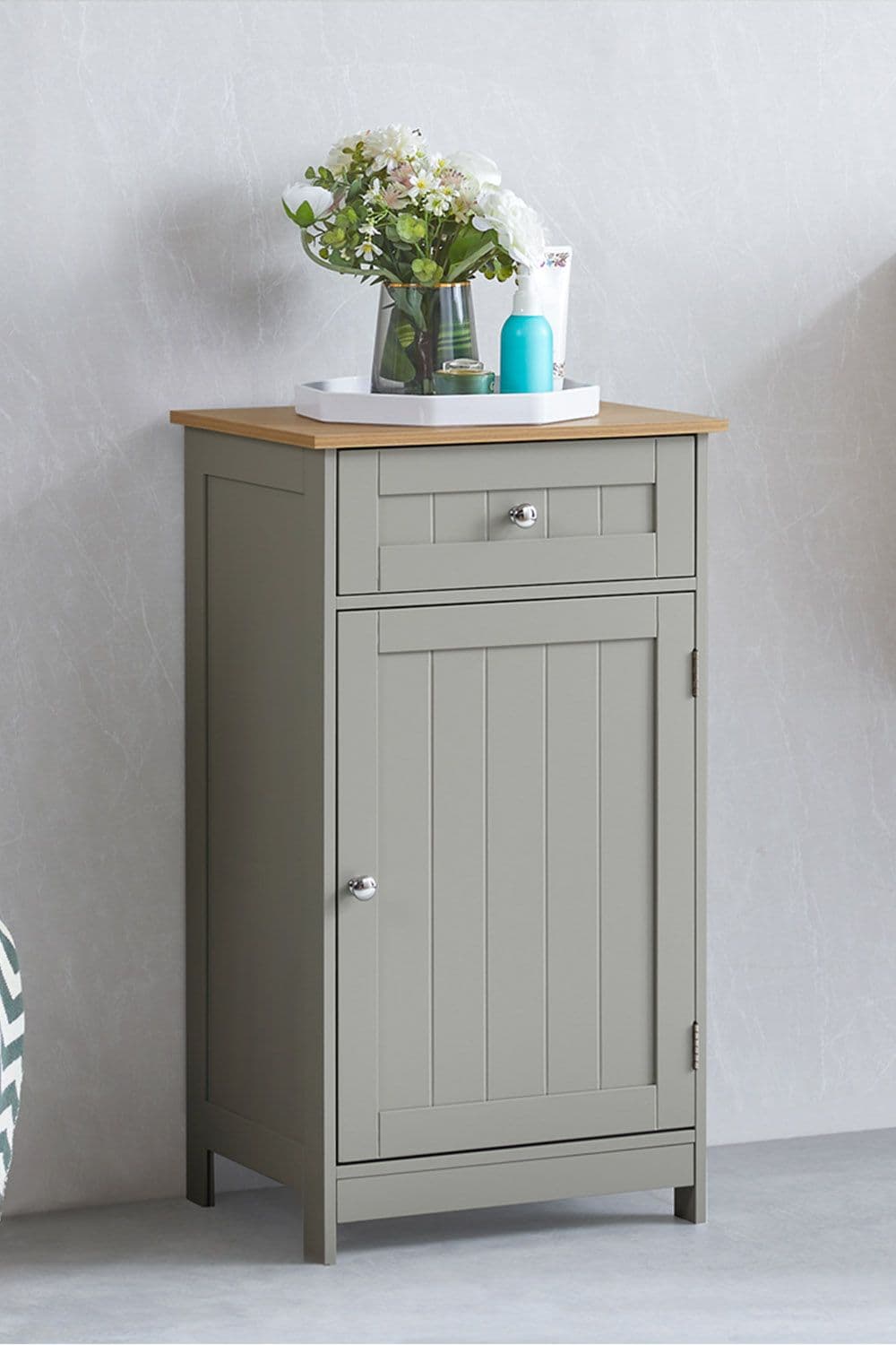 Bath Vida Priano 1 Door 1 Drawer Freestanding Cabinet Bathroom Storage