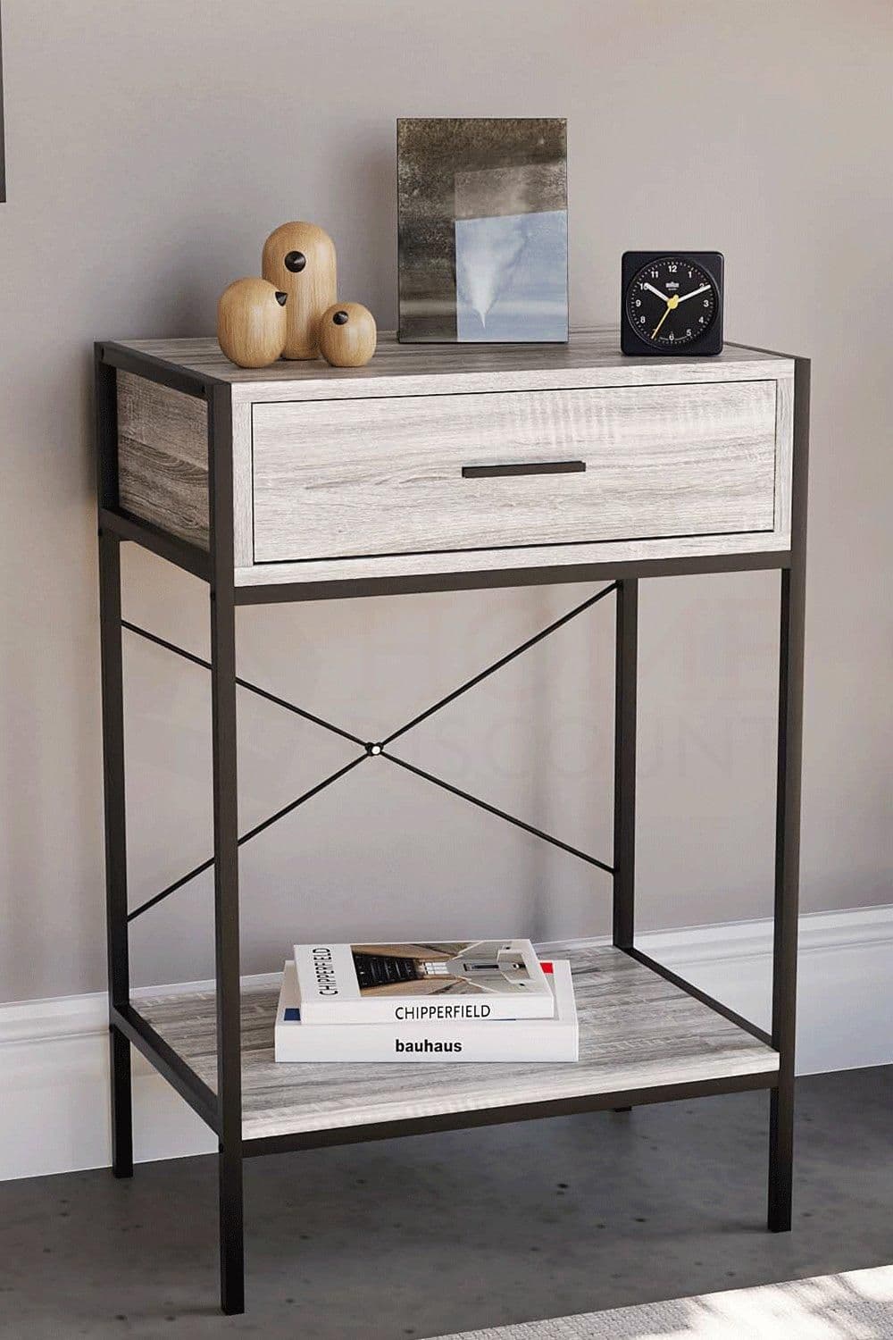 Vida Designs Brooklyn 1 Drawer Console Table Storage Organizer 740 x 500 x 340 mm