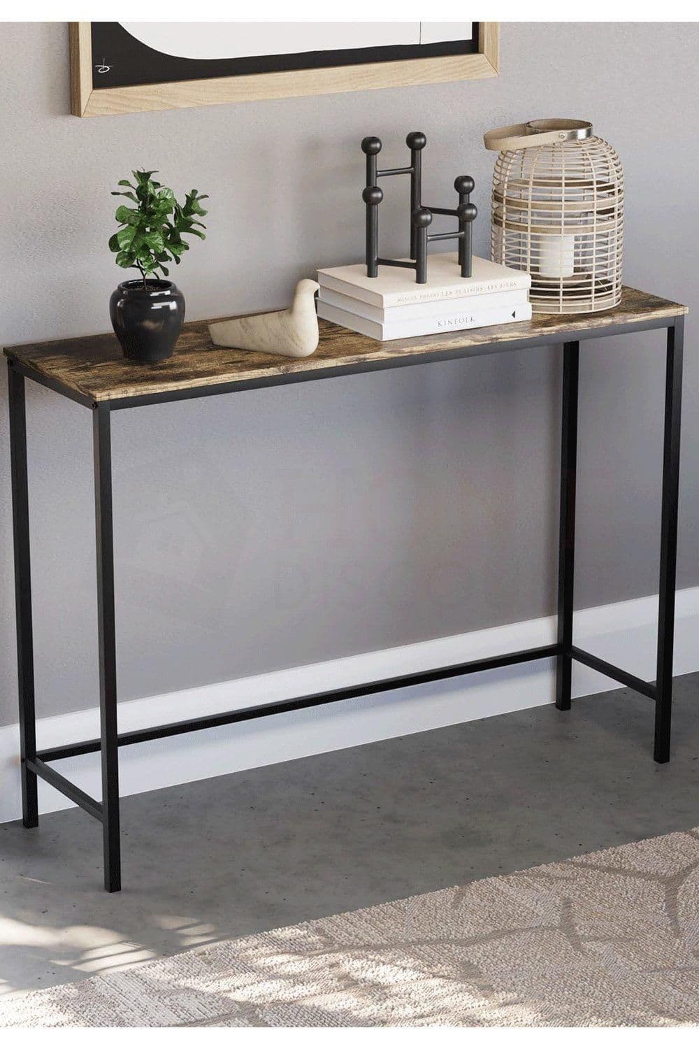 Vida Designs Brooklyn Console Table Storage Organizer 740 x 1000 x 300 mm