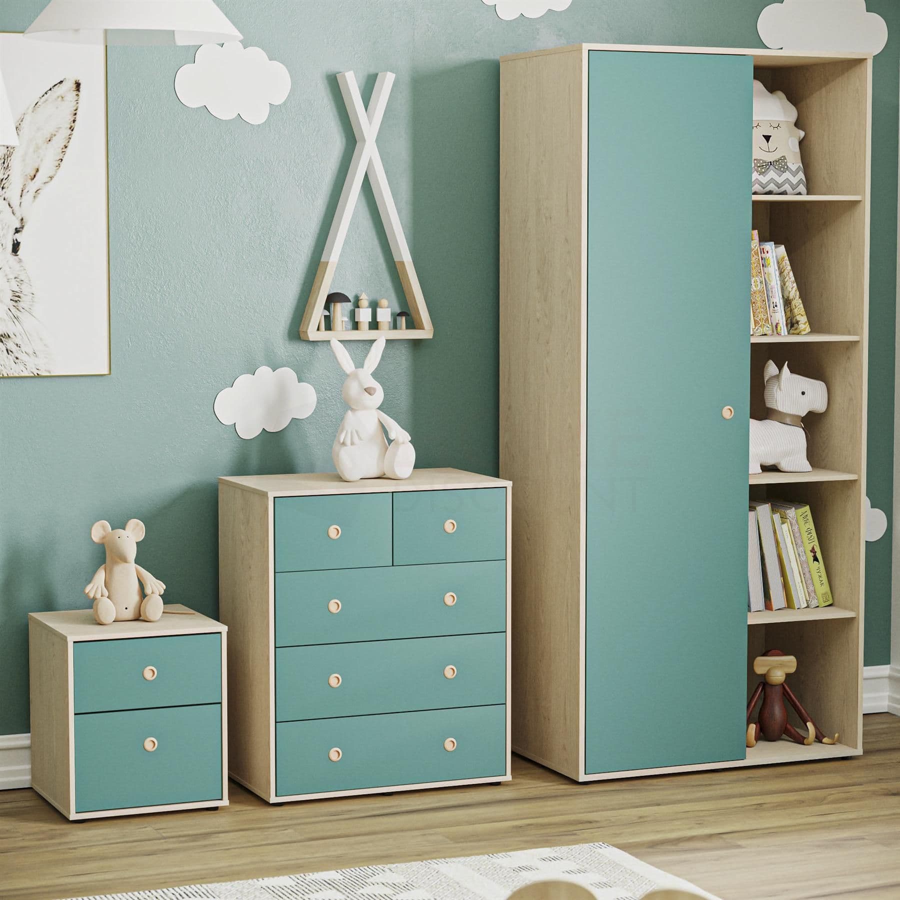Vida Neptune 3 Piece Bedroom Set Storage Furniture