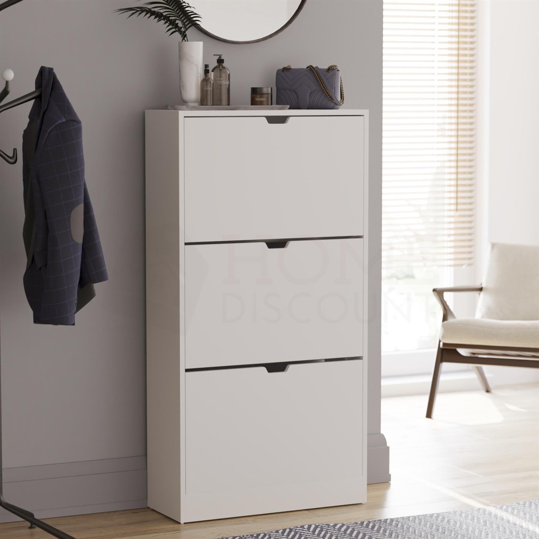Vida Designs 3 Drawer Shoe Cabinet 1150 x 600 x 240 mm