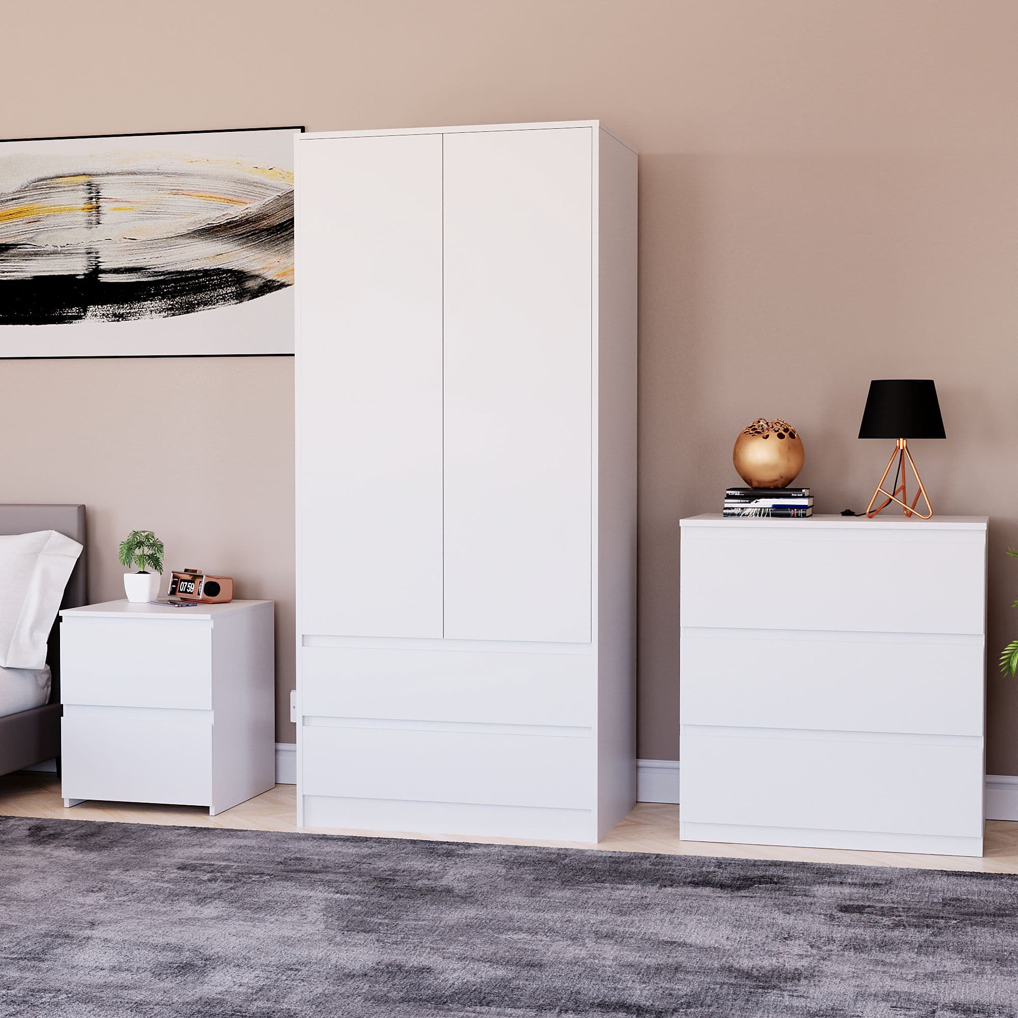 Vida Designs Denver Trio Bedroom Set