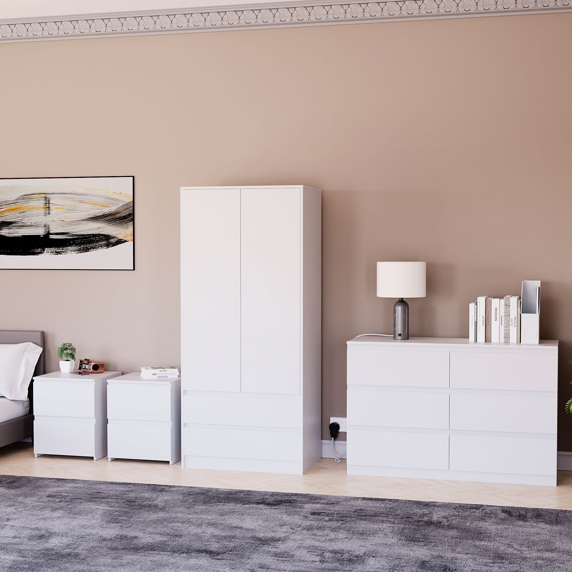 Vida Designs Denver 4 Pcs Bedroom Set