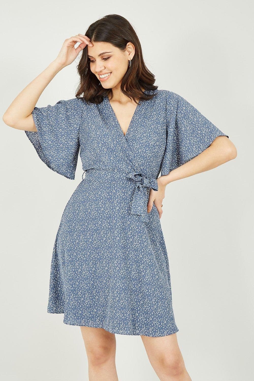 Dot Wrap Dress
