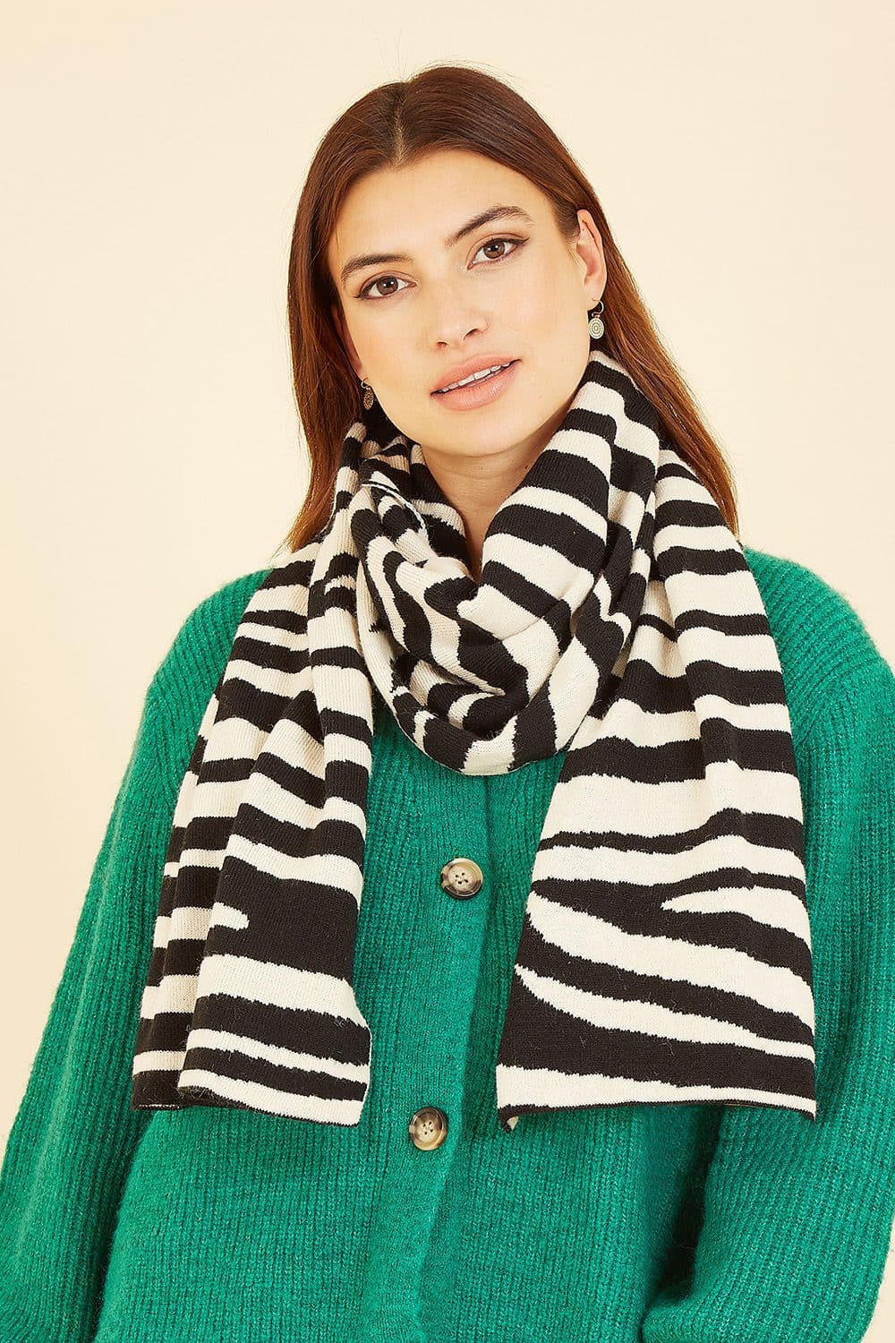 Zebra Knitted Scarf