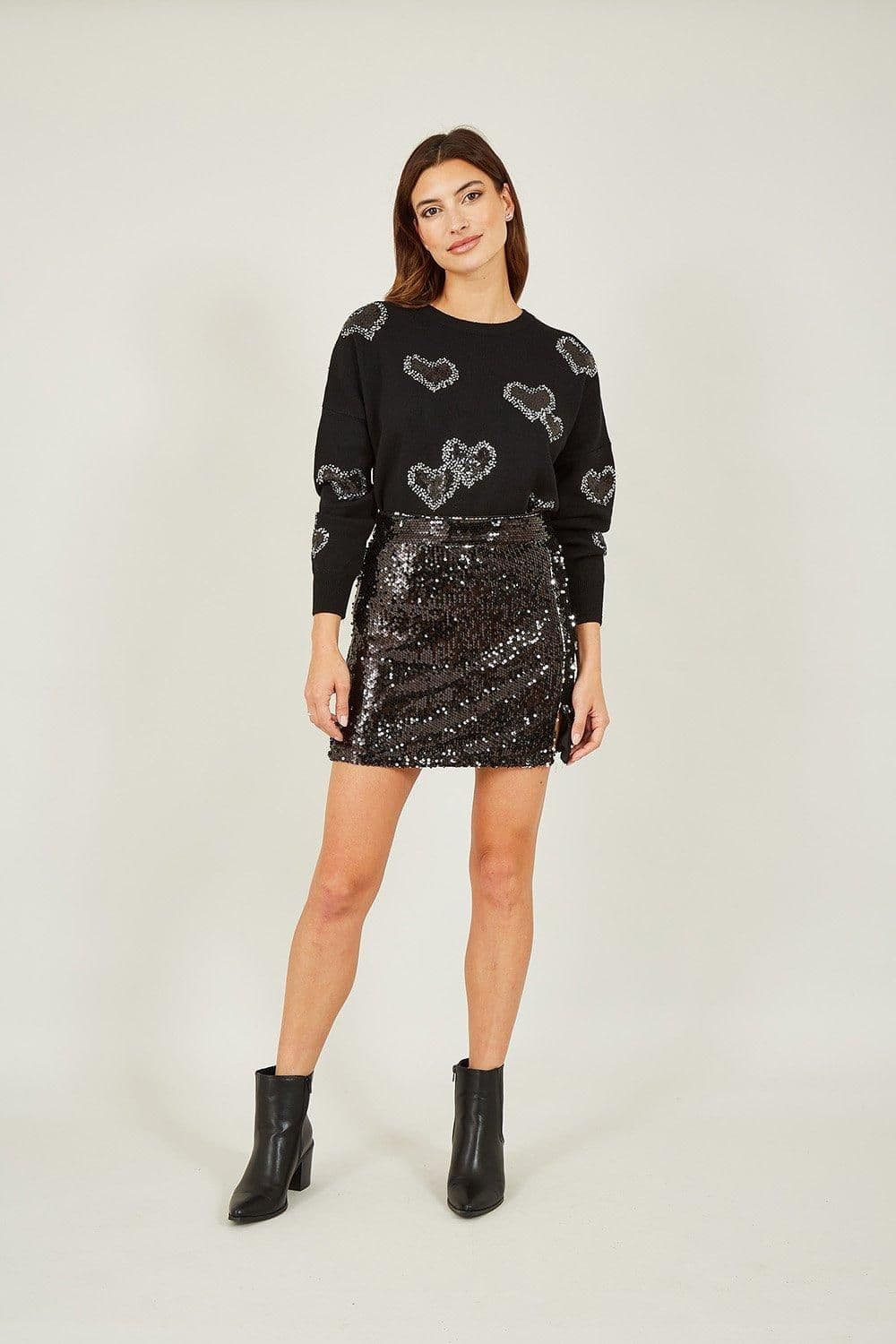 Sequin Mini Skirt