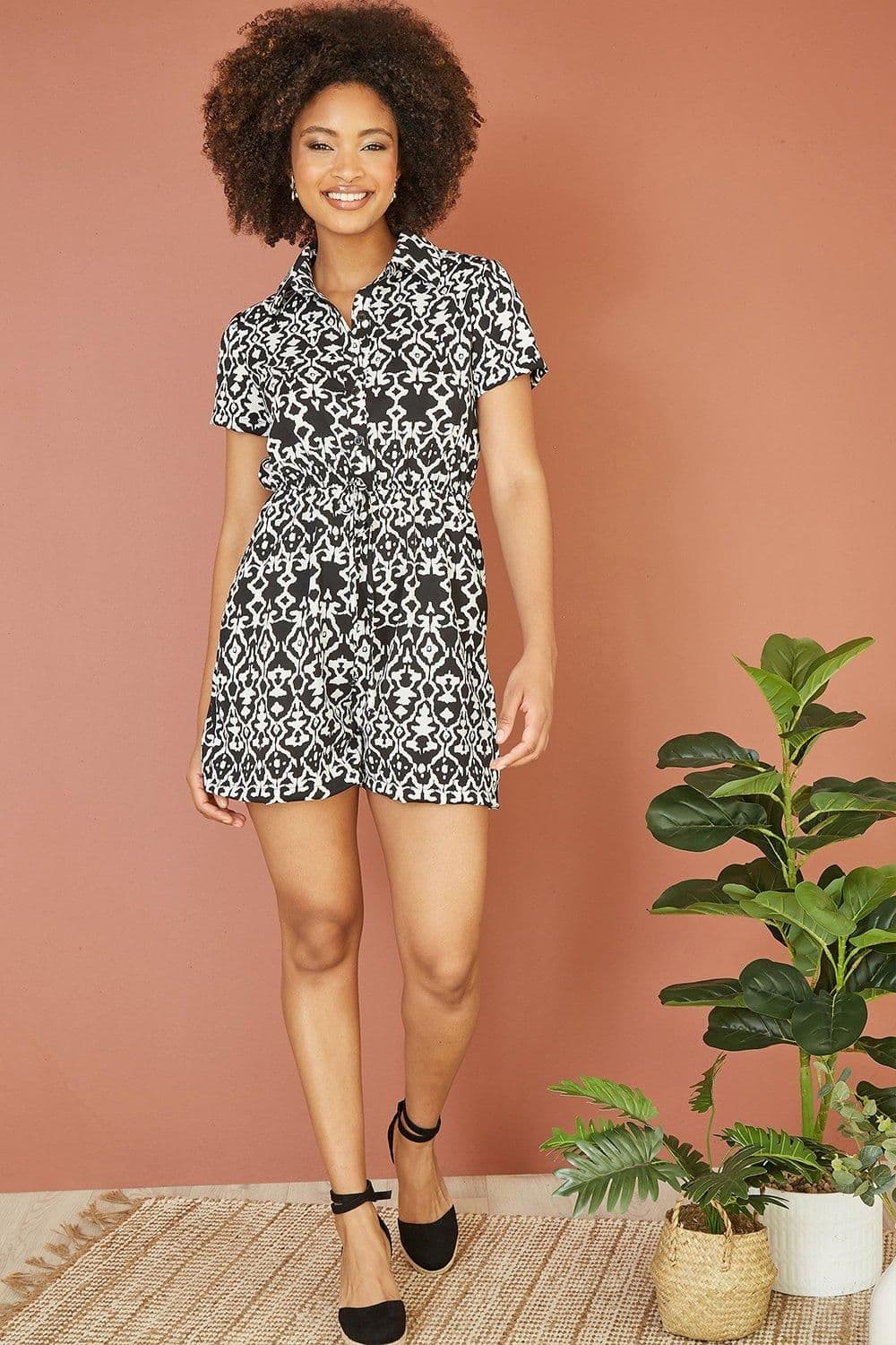 Abstract Print Playsuit