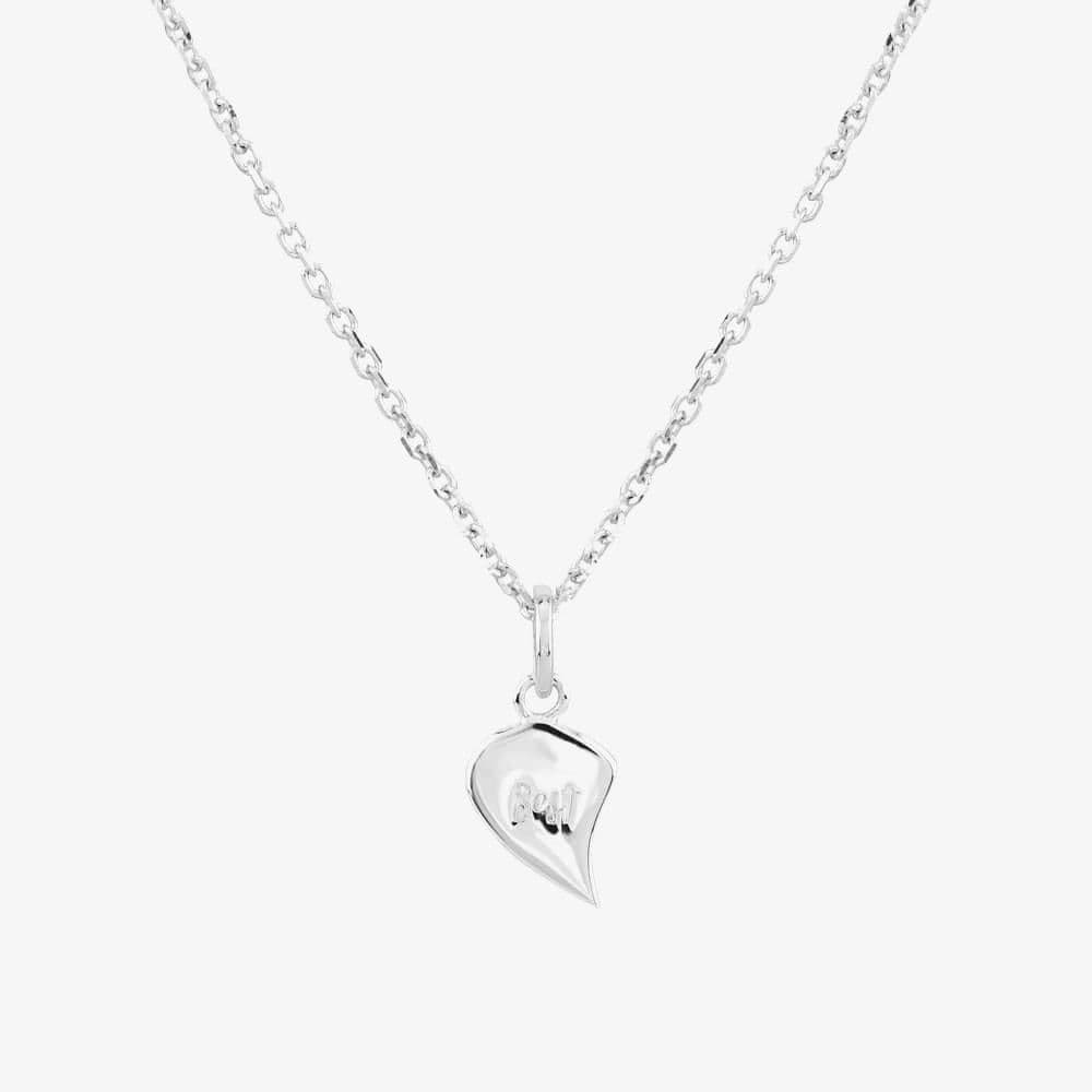 Sterling Best Friends Heart Necklace THB000204