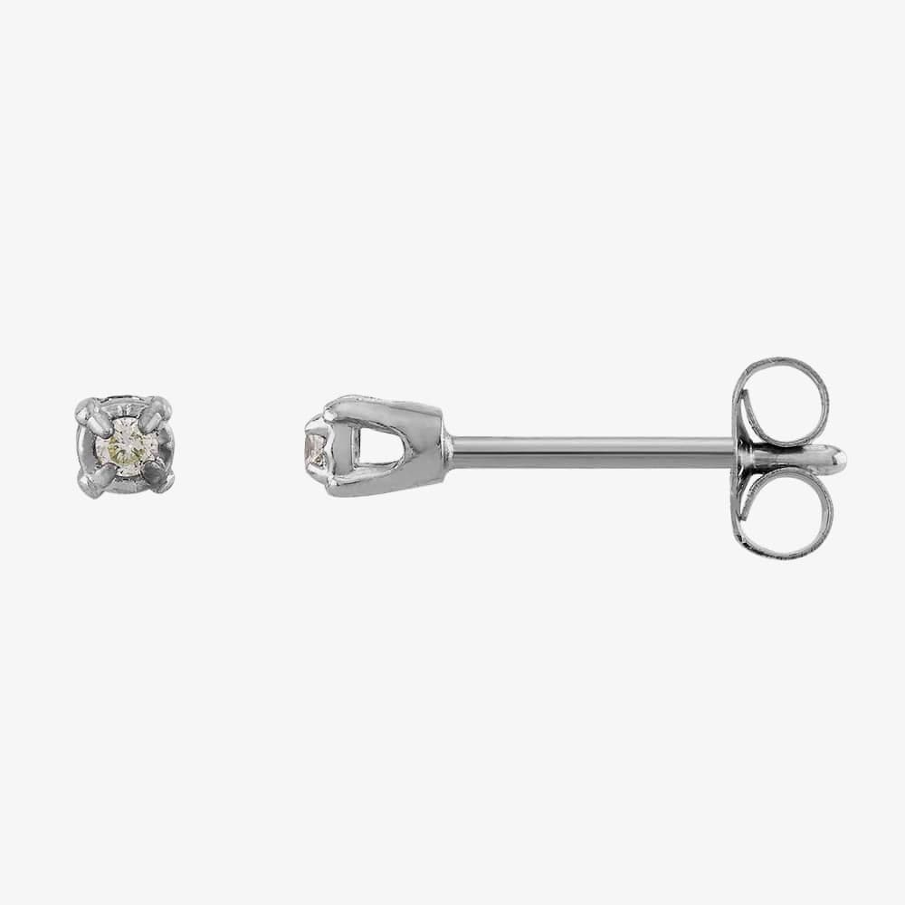 Preloved 14ct White Gold 0.07ct Diamond Stud Earrings