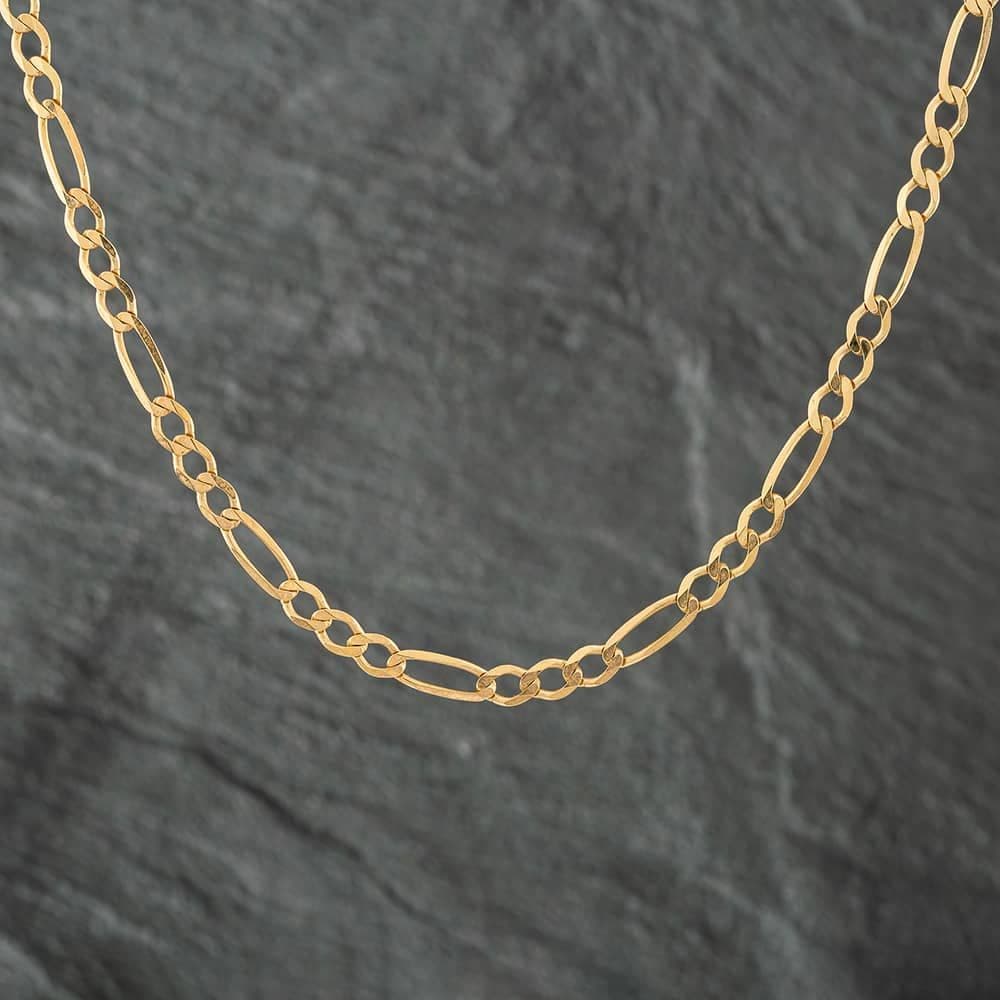 Preloved 9ct Yellow Gold 18 Inch Figaro Chain