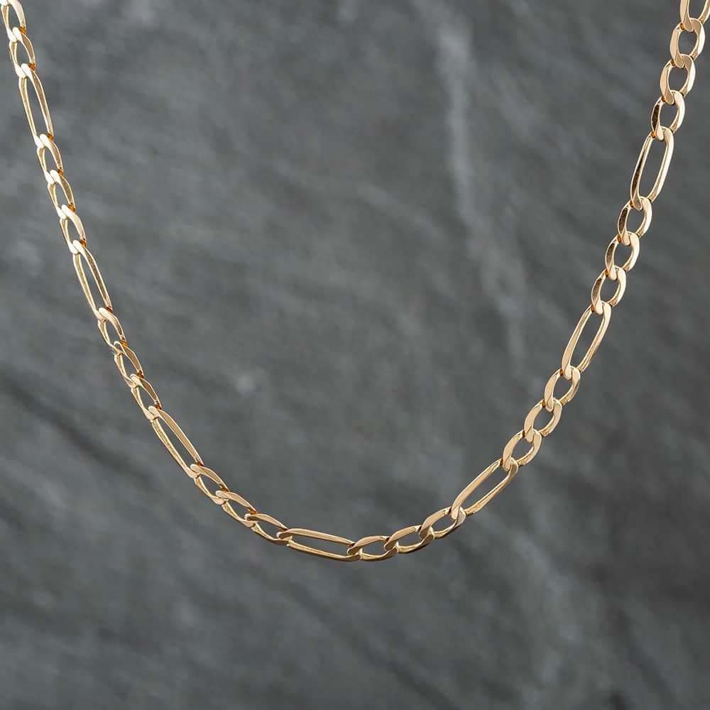 Preloved 9ct Yellow Gold 18 Inch Figaro Chain