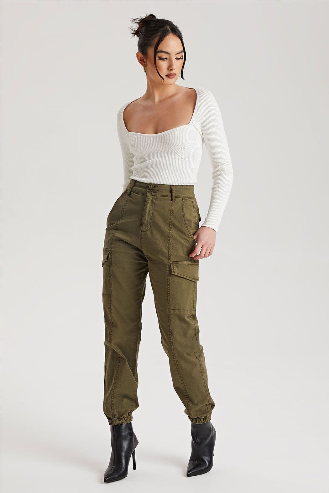 Cuffed Cargo Pants
