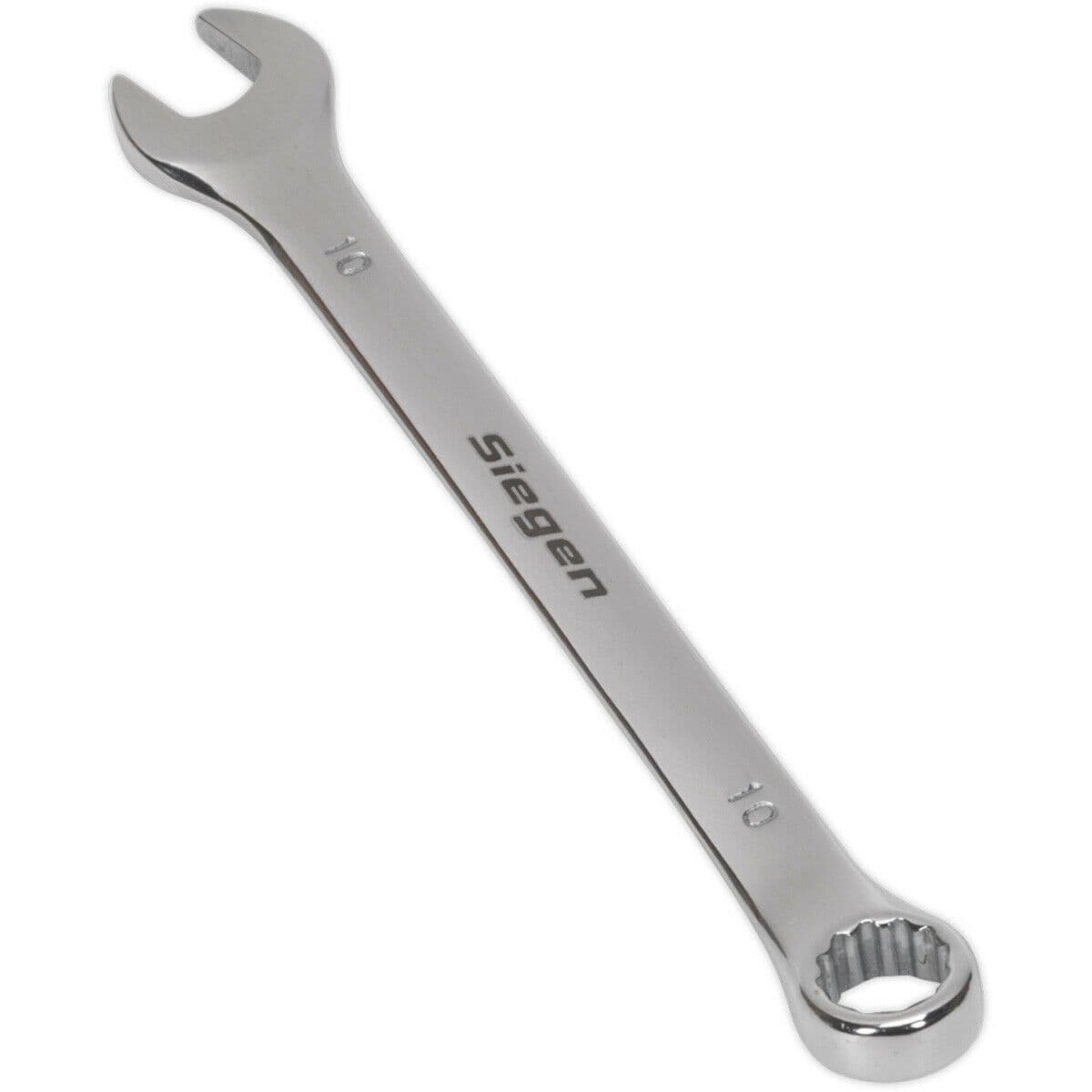 Hardened Steel Combination Spanner 10mm Polished Chrome Vanadium Wrench