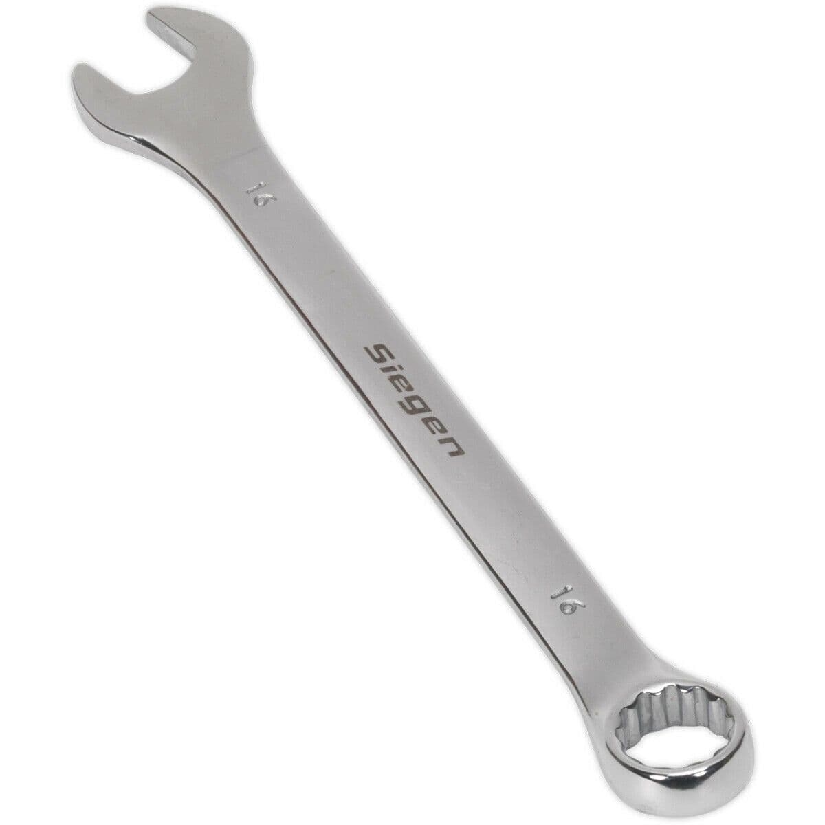 Hardened Steel Combination Spanner 16mm Polished Chrome Vanadium Wrench