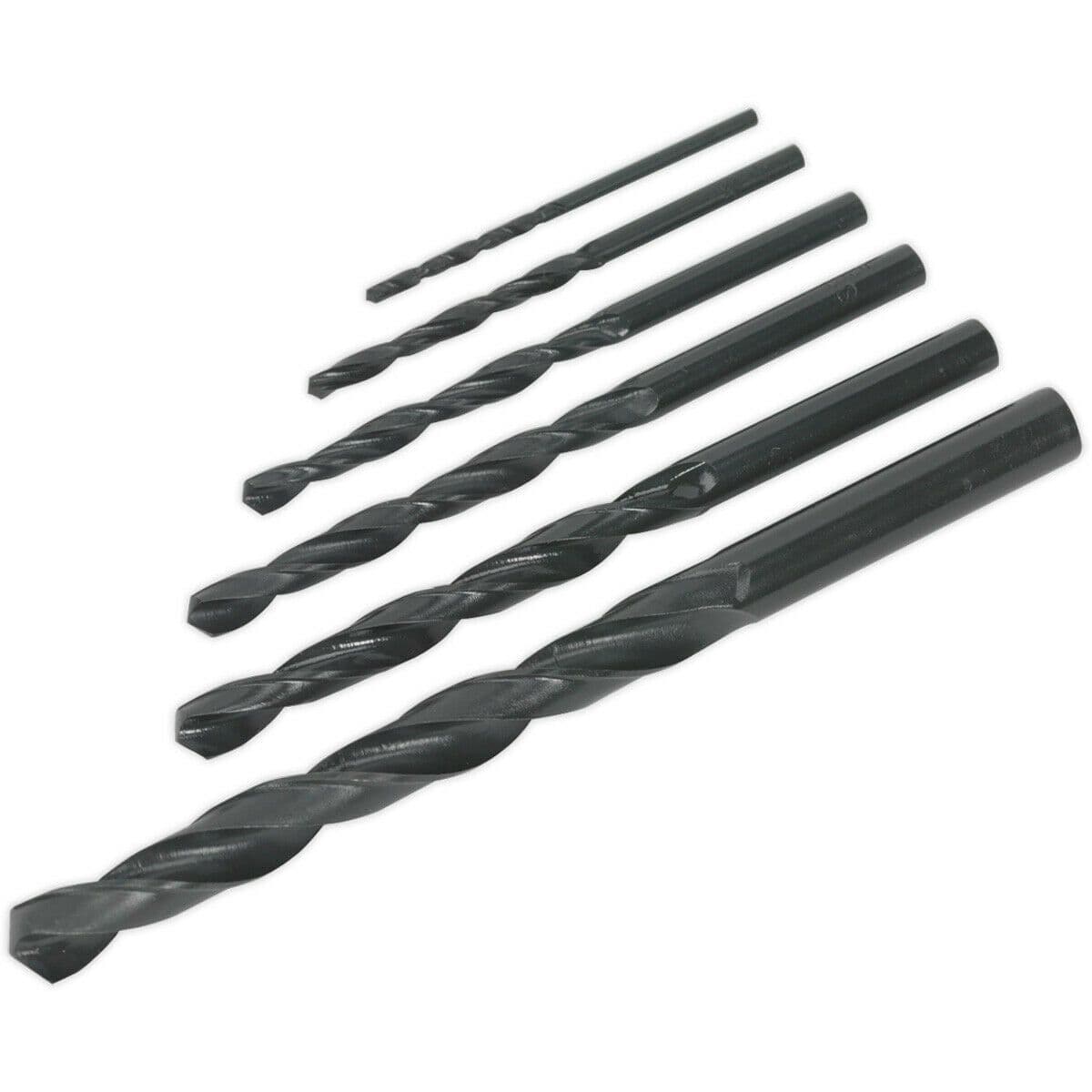 6 Piece Roll Forged HSS Drill Bit Set 2mm to 8mm Hand & Pillar Drills