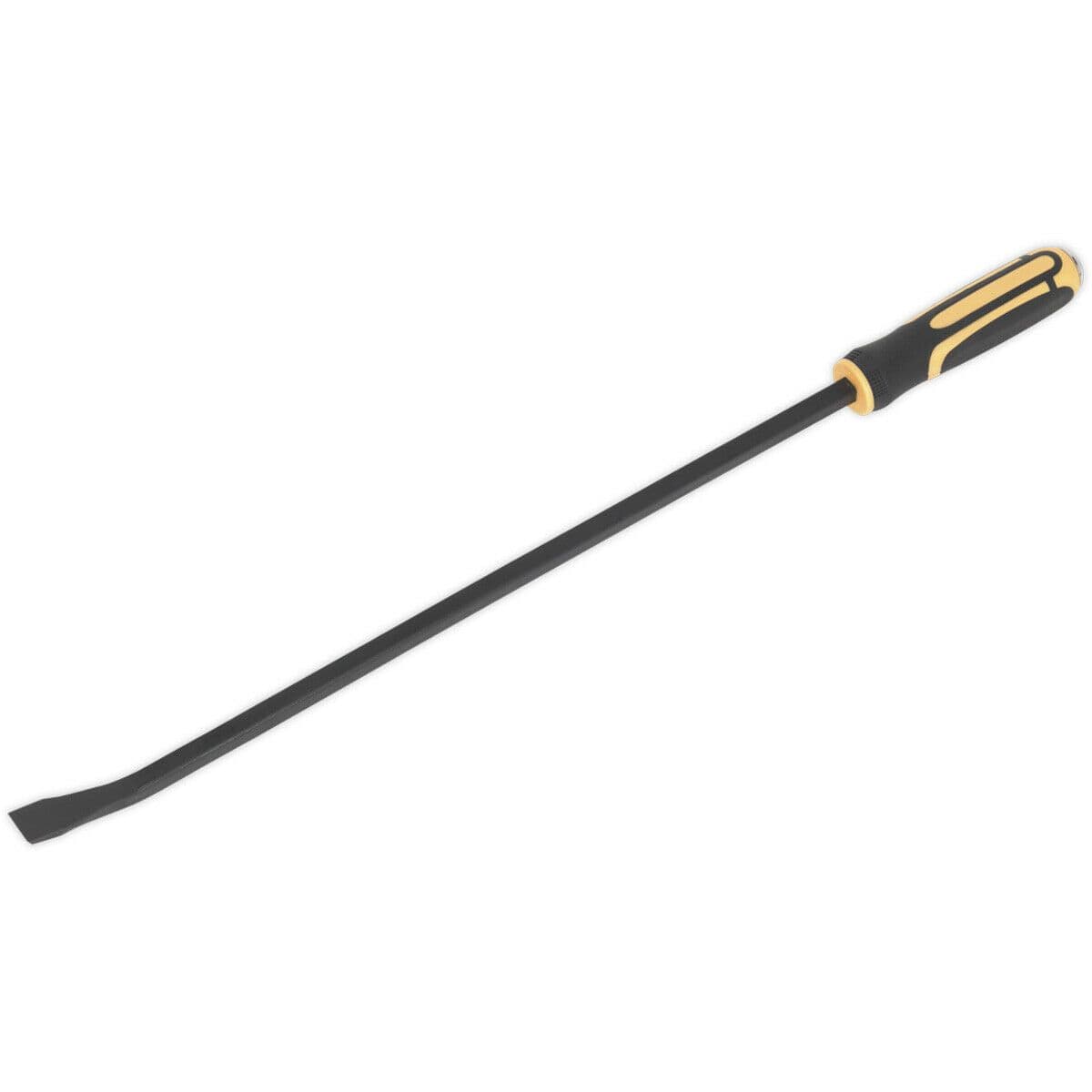 610mm Heavy Duty 25° Pry Bar with Hammer Cap - Hardened Steel Shaft - Soft Grip