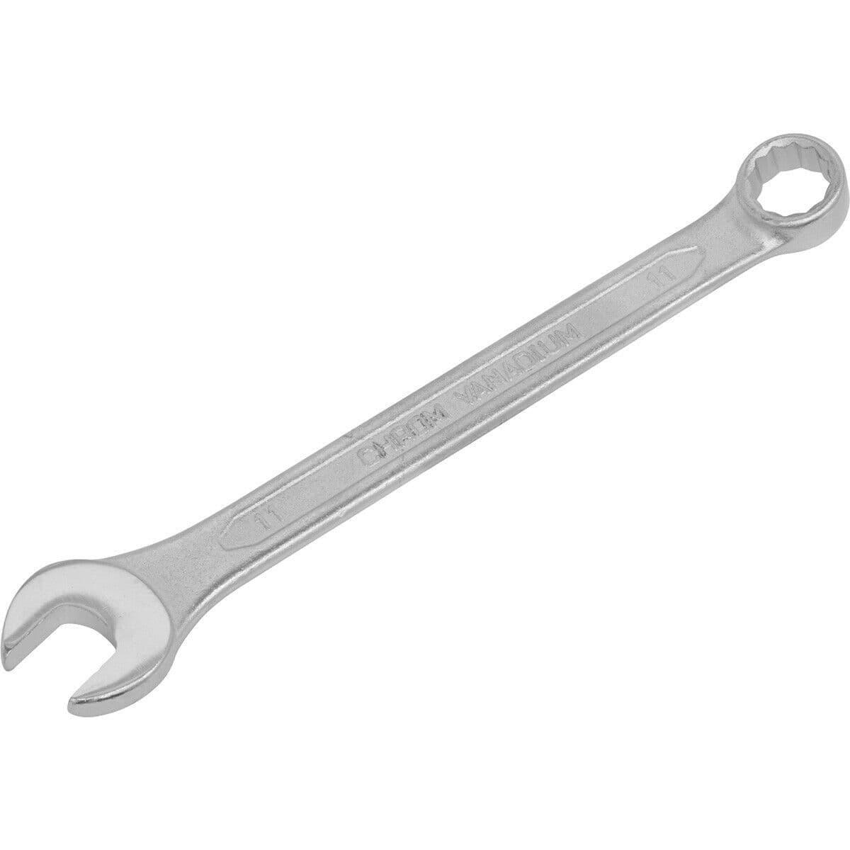 11mm Combination Spanner - Fully Polished Heads - Chrome Vanadium Steel