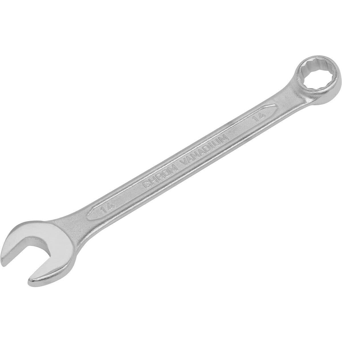14mm Combination Spanner - Fully Polished Heads - Chrome Vanadium Steel