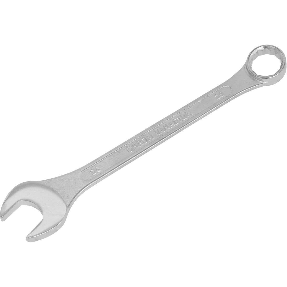 28mm Combination Spanner Fully Polished Heads Chrome Vanadium Steel