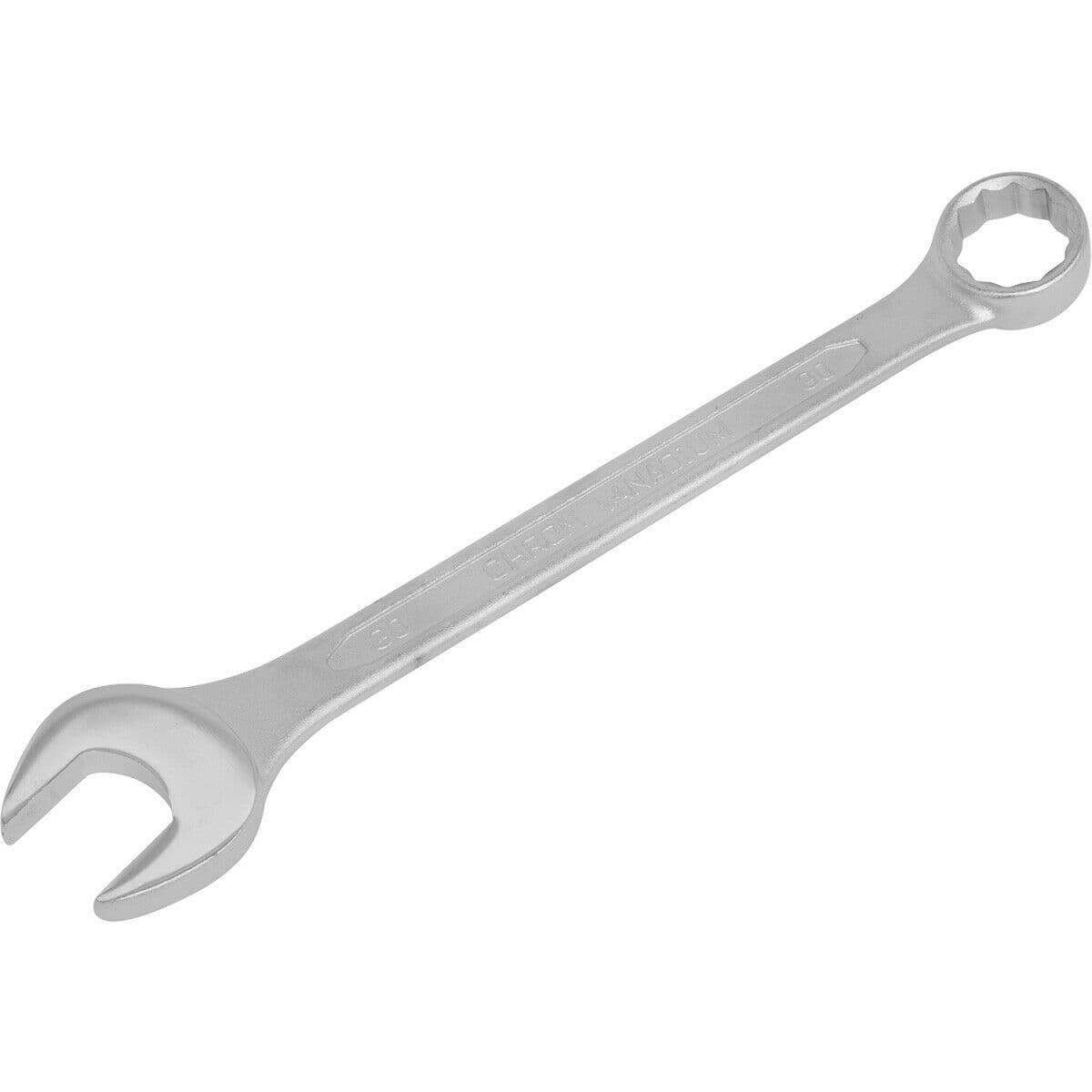 30mm Combination Spanner Fully Polished Heads Chrome Vanadium Steel