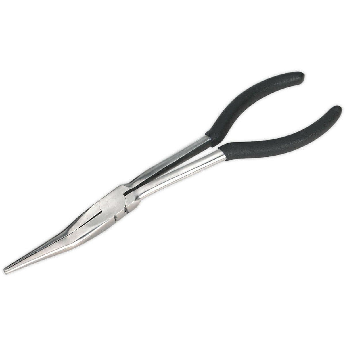 275mm Offset Needle Nose Pliers Drop Forged Steel Foam Grip Handles