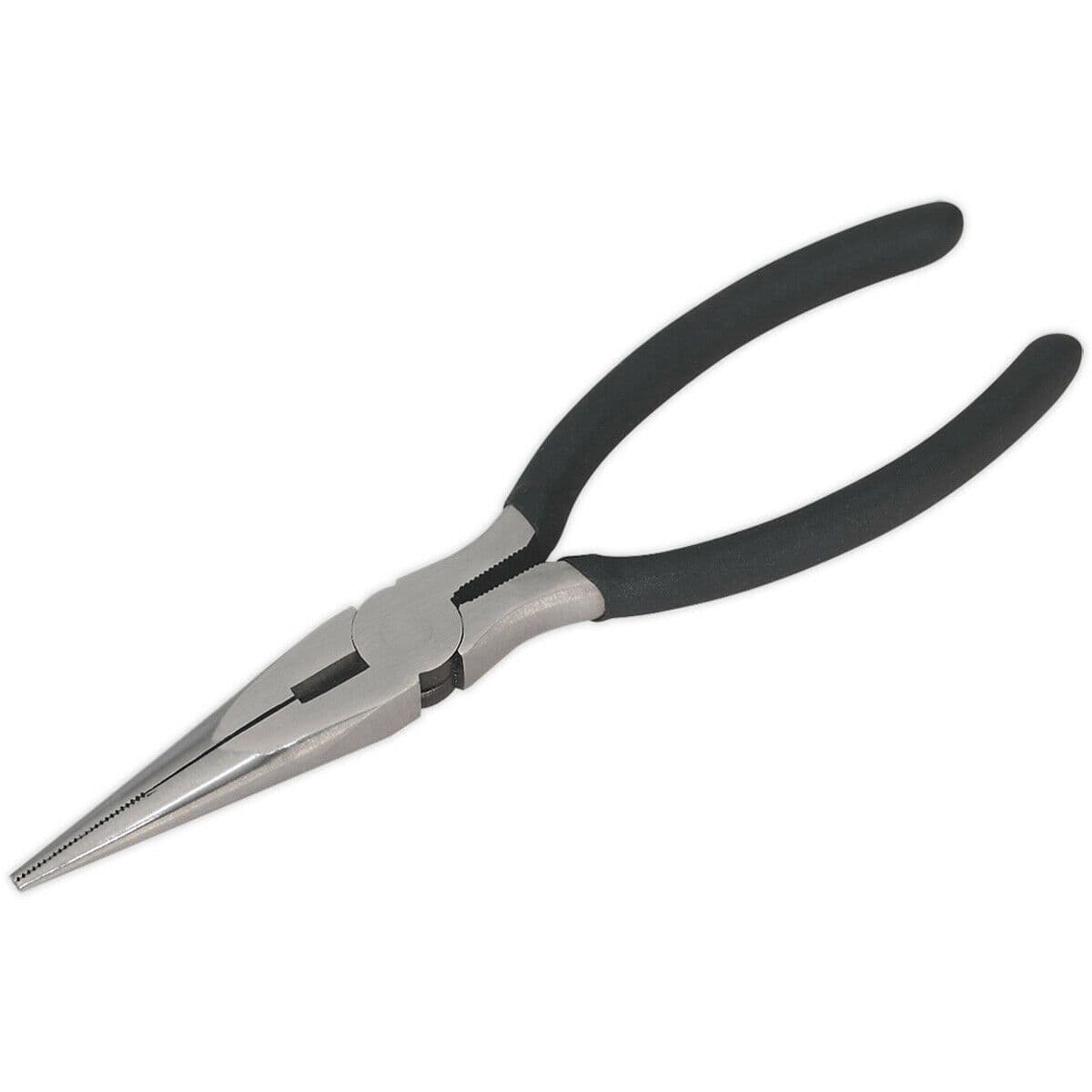 150mm Long Nose Pliers Drop Forged Steel 30mm Jaw Capacity Foam Grip