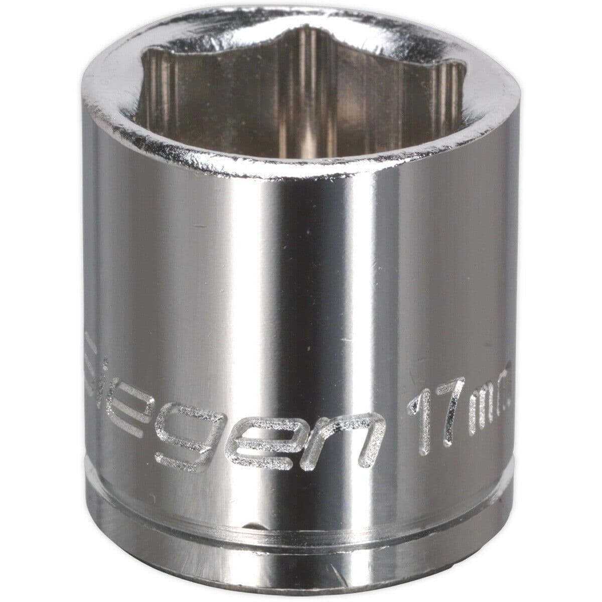 17mm Chrome Plated Drive Socket 3 8" Square Drive High Grade Carbon Steel