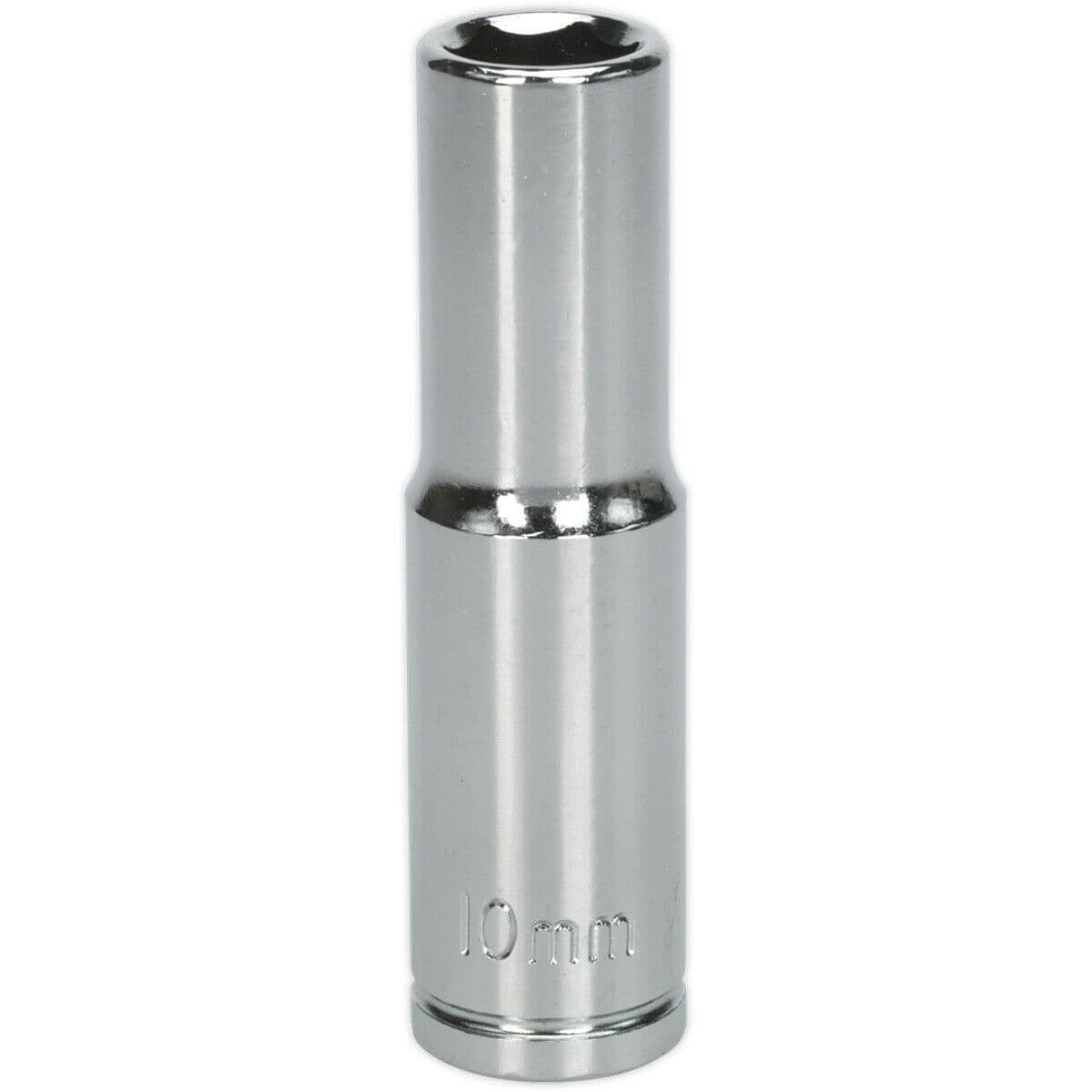 10mm Chrome Plated Deep Drive Socket 3 8" Square Drive High Grade Carbon Steel
