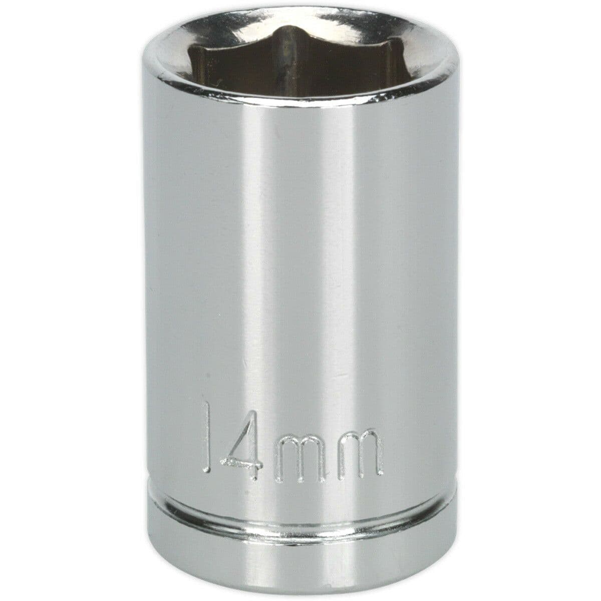14mm Chrome Plated Drive Socket - 1/2" Square Drive - High Grade Carbon Steel