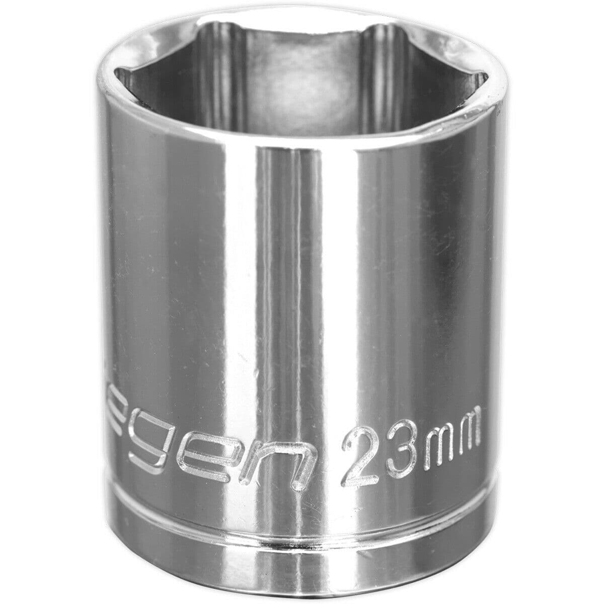 23mm Chrome Plated Drive Socket 1 2" Square Drive High Grade Carbon Steel