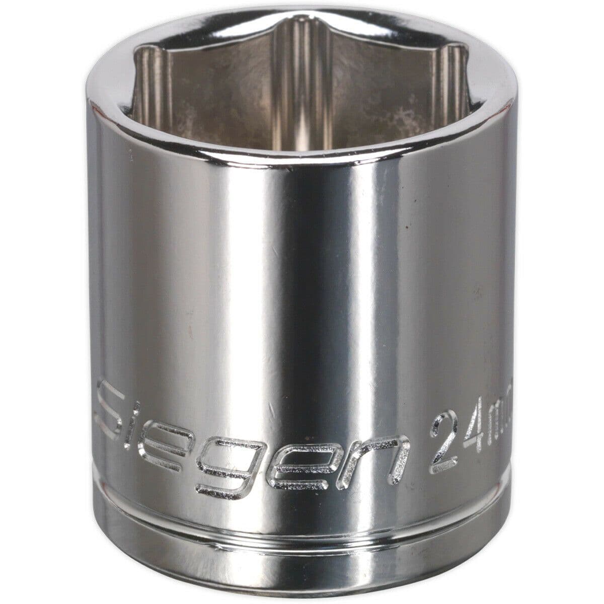 24mm Chrome Plated Drive Socket 1 2" Square Drive High Grade Carbon Steel