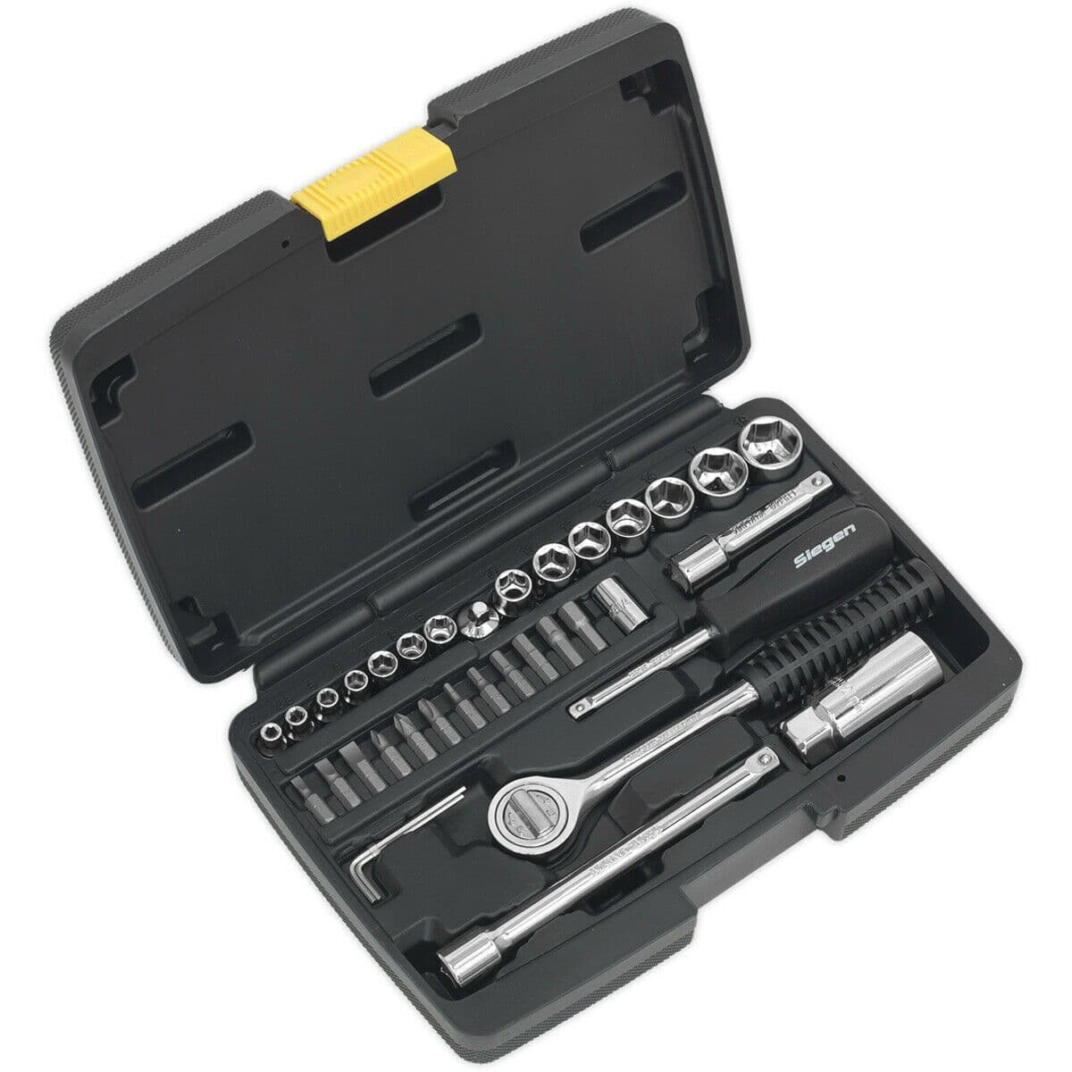 37pc PREMIUM Socket & Ratchet Handle Extension Set 1 4" & 3 8" Square Drive