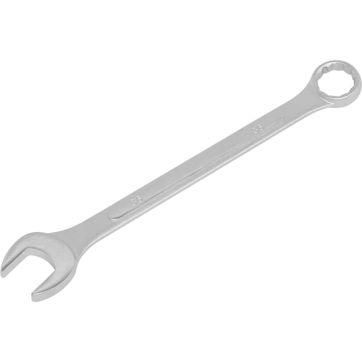 36mm Large Combination Spanner Drop Forged Steel Chrome Plated Polished Jaws