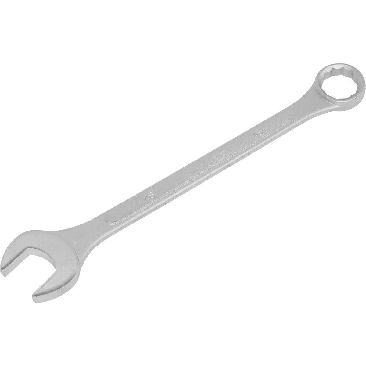 48mm Large Combination Spanner Drop Forged Steel Chrome Plated Polished Jaws