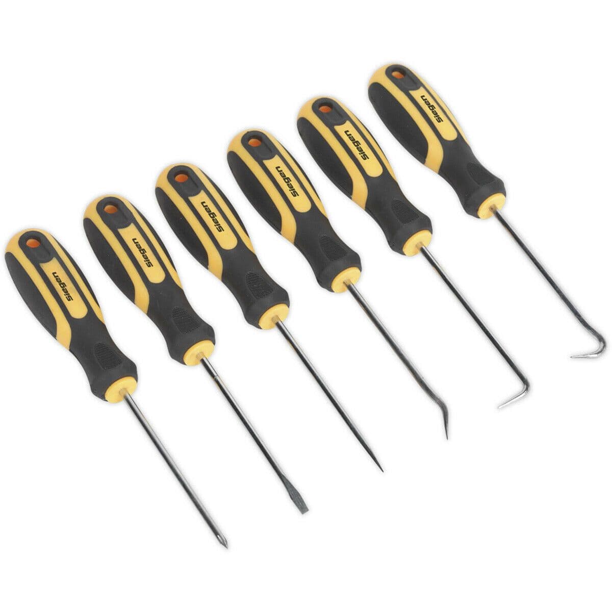6 PACK Precision Microtip Screwdriver & Pick Hook Set Mini Slotted Phillips