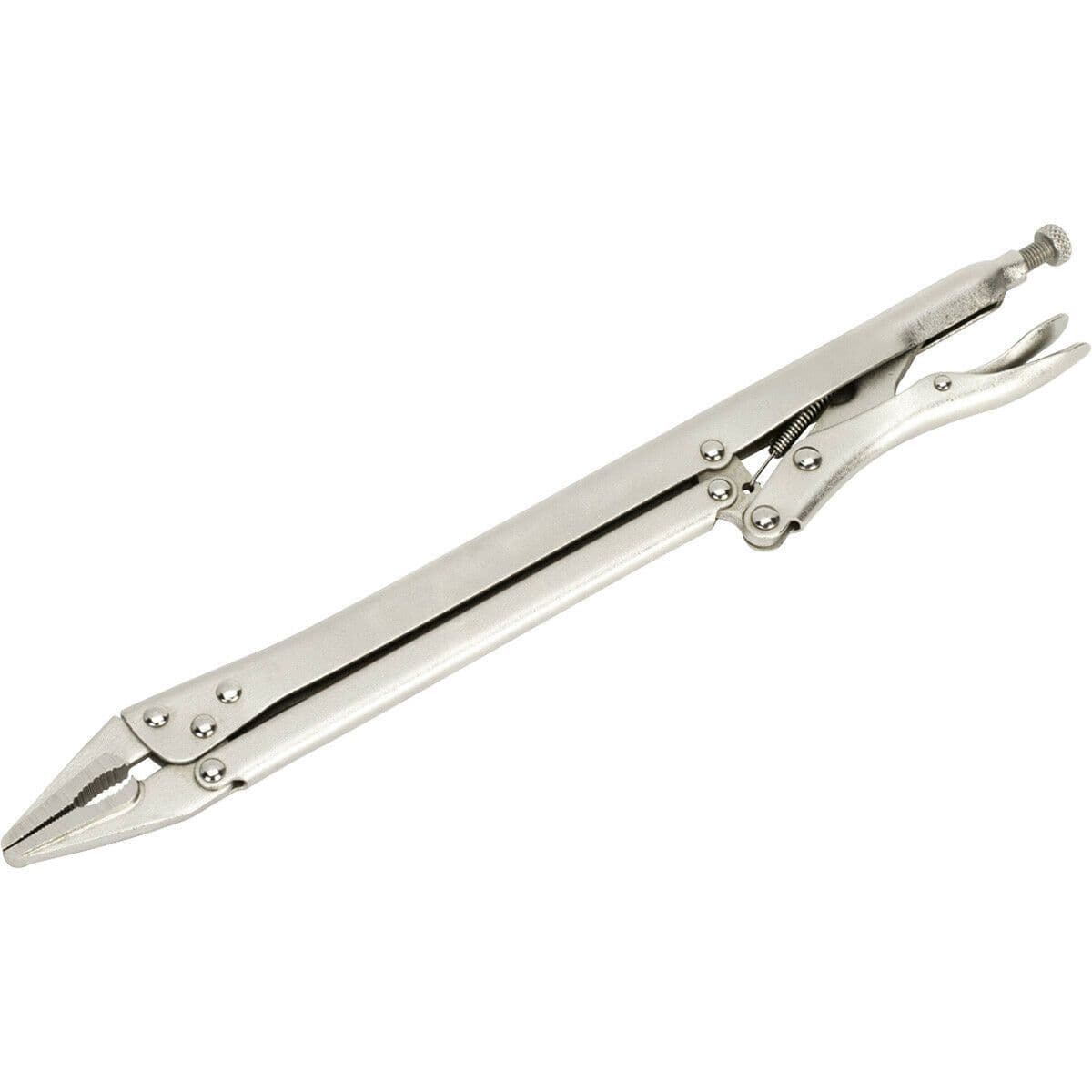 375mm Extra Long Locking Pliers Drop Forged Steel Deeply Serrated Jaws