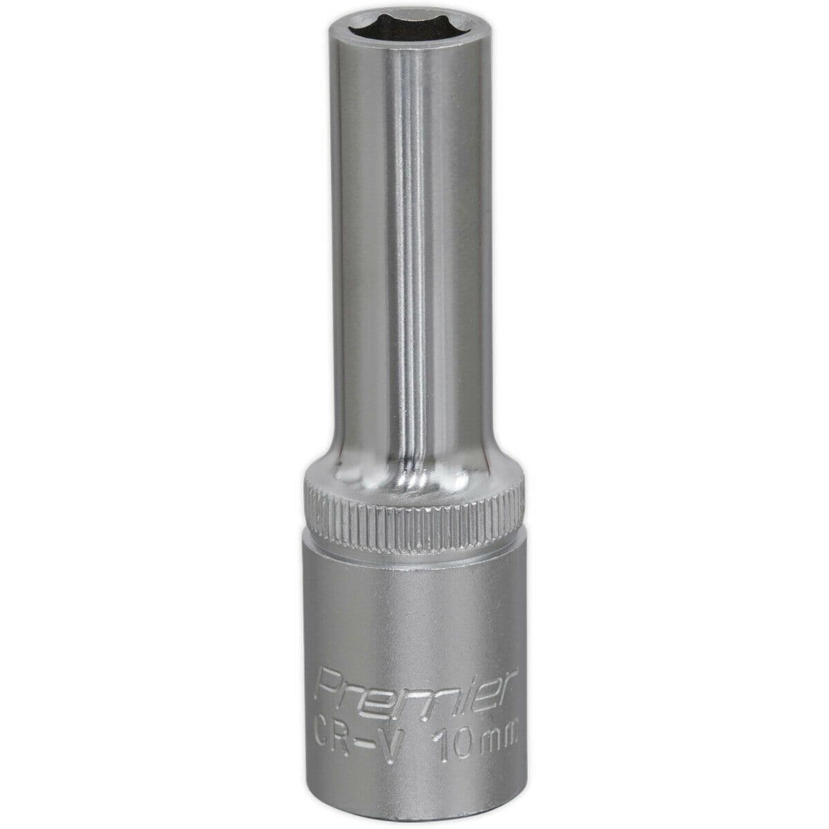 10mm Steel Deep Drive Socket - 1/2" Square Drive - Chrome Vanadium Socket