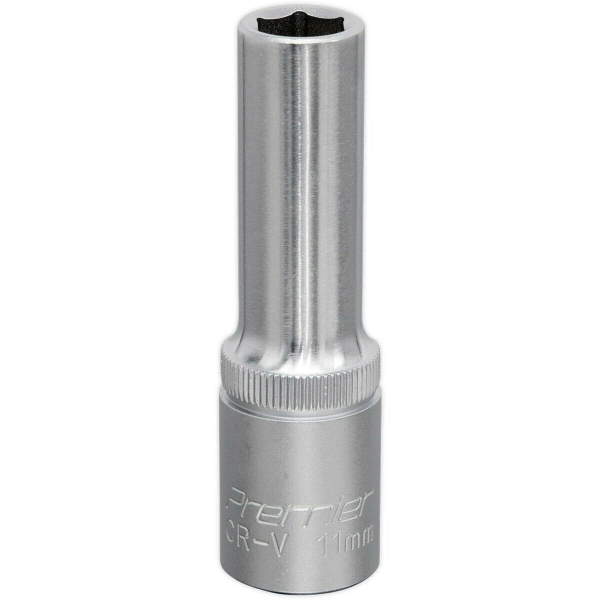11mm Steel Deep Drive Socket 1 2" Square Drive Chrome Vanadium Socket