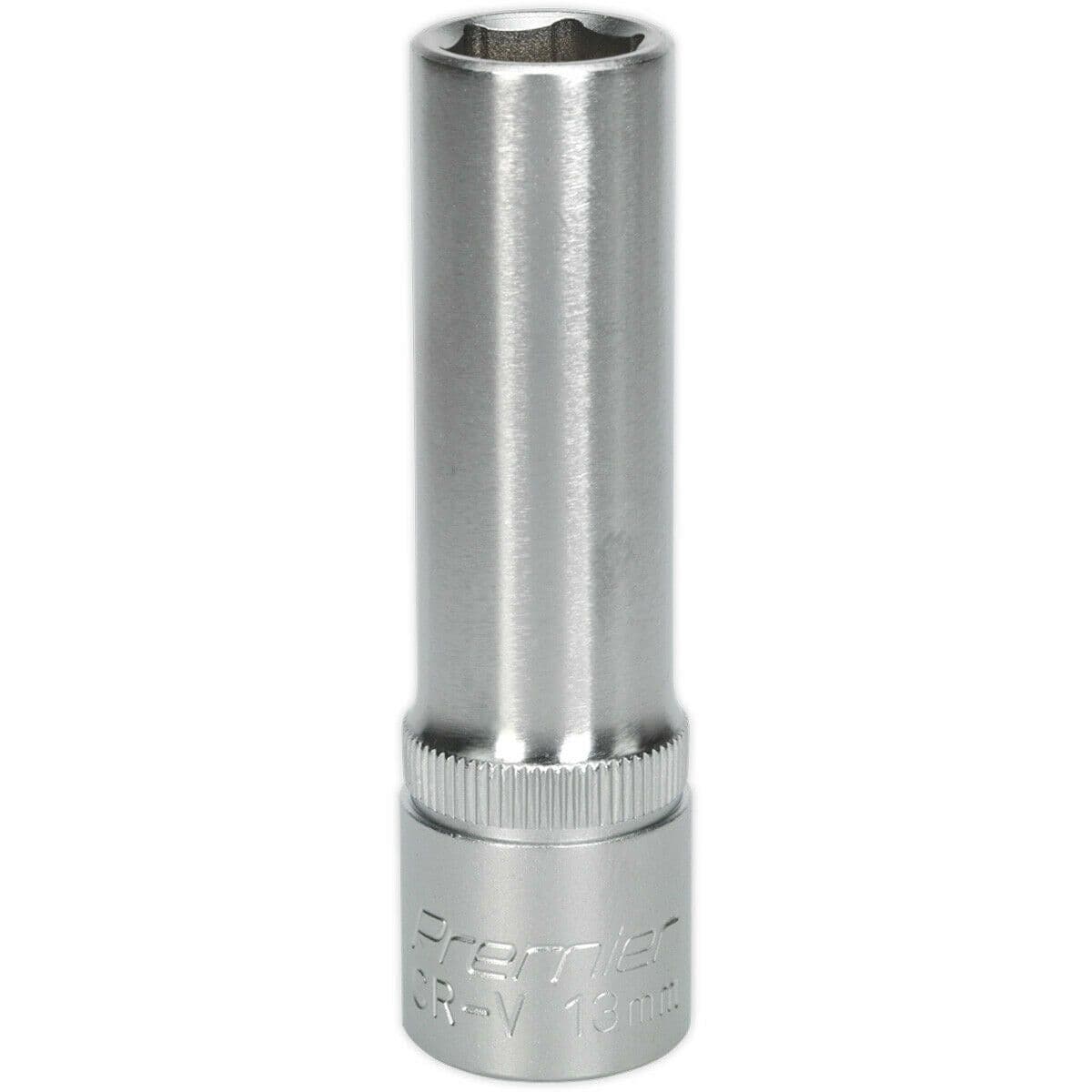 13mm Steel Deep Drive Socket - 1/2" Square Drive - Chrome Vanadium Socket