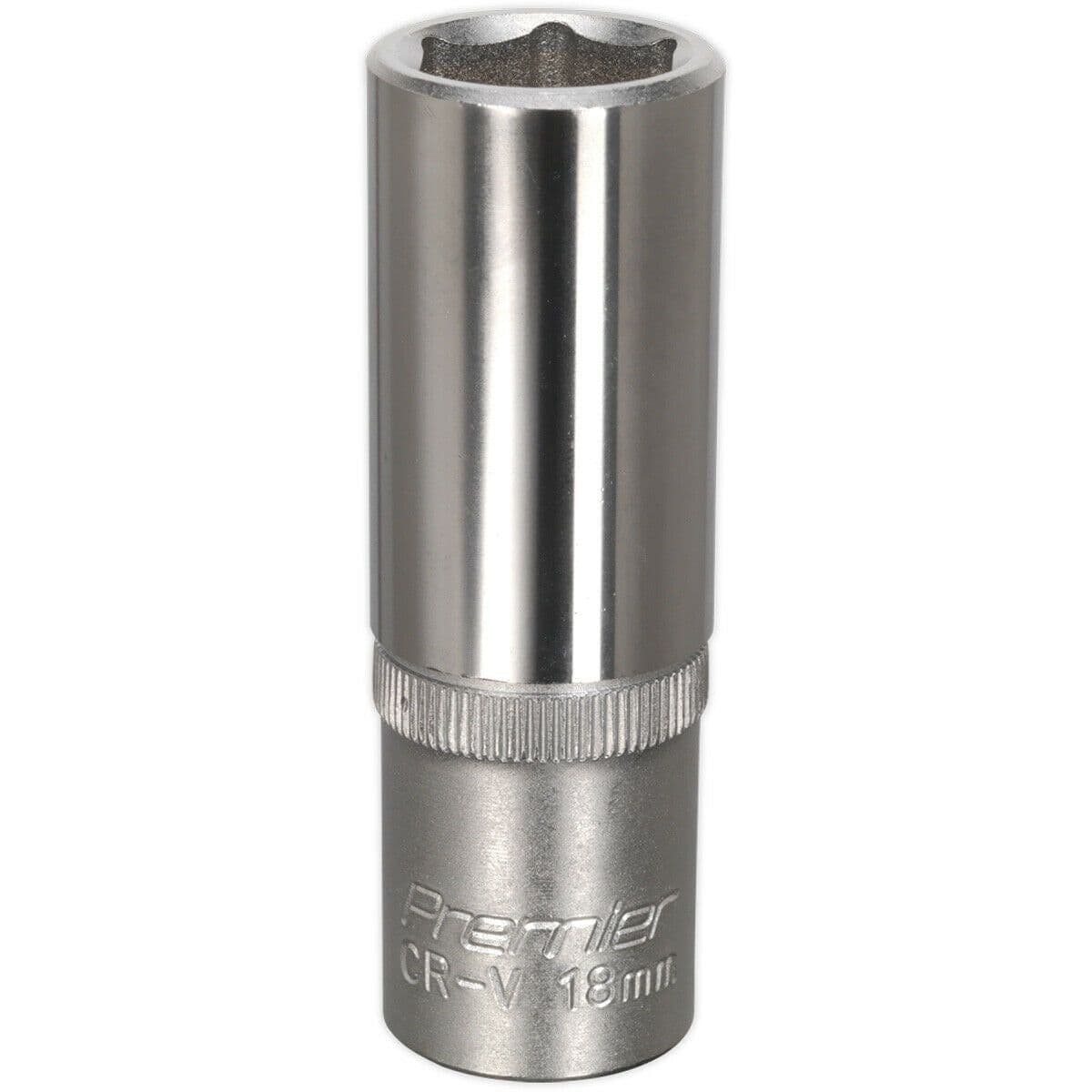 18mm Steel Deep Drive Socket 1 2" Square Drive Chrome Vanadium Socket