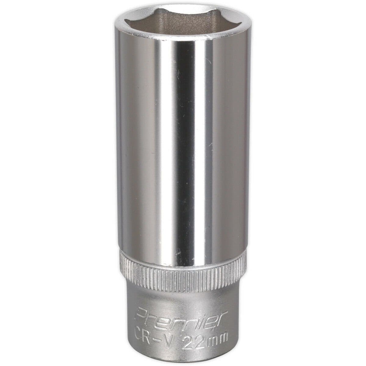 22mm Steel Deep Drive Socket 1 2" Square Drive Chrome Vanadium Socket
