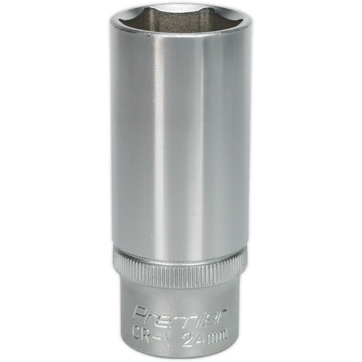24mm Steel Deep Drive Socket 1 2" Square Drive Chrome Vanadium Socket