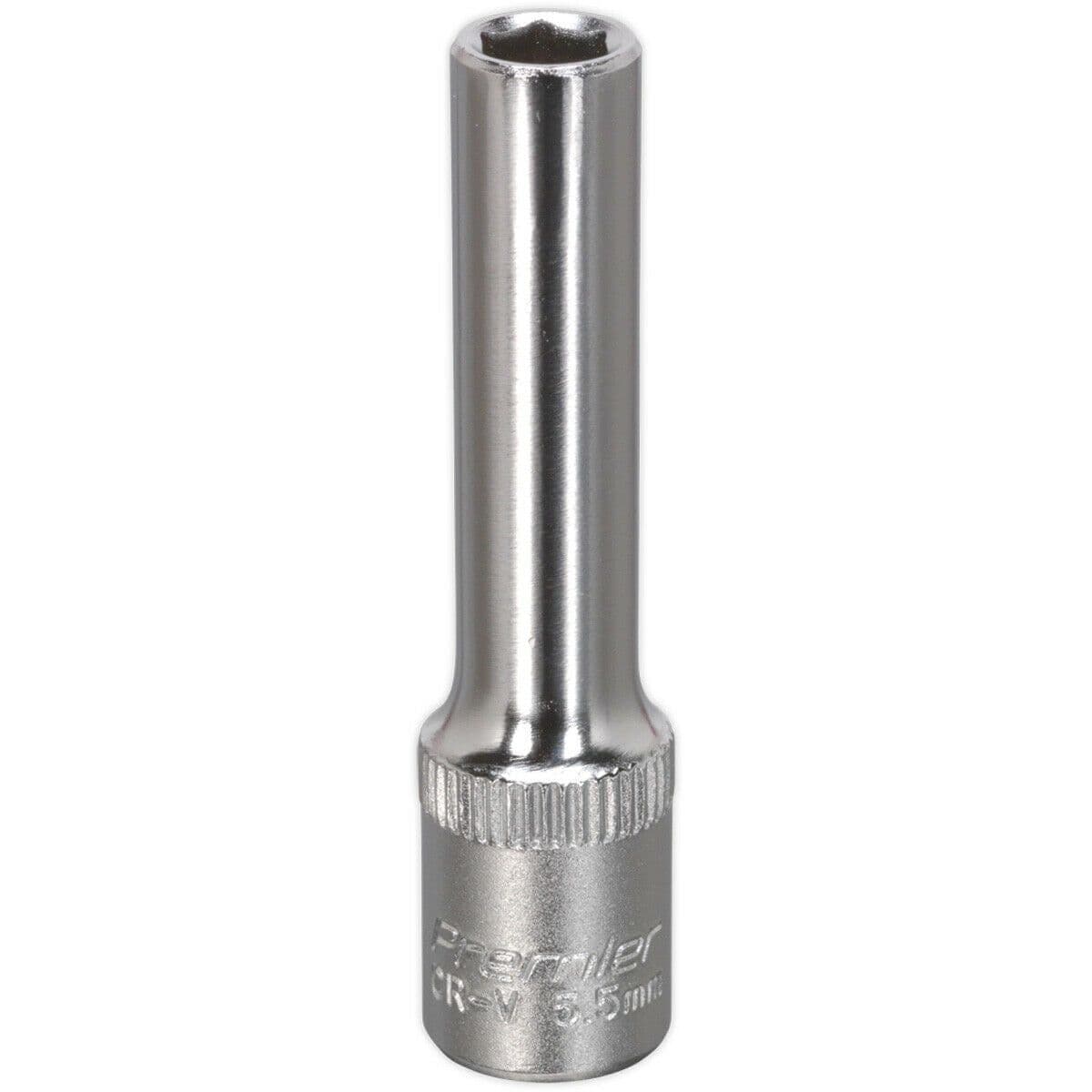 5.5mm Forged Steel Deep Drive Socket 1/4" Square Drive Chrome Vanadium Socket