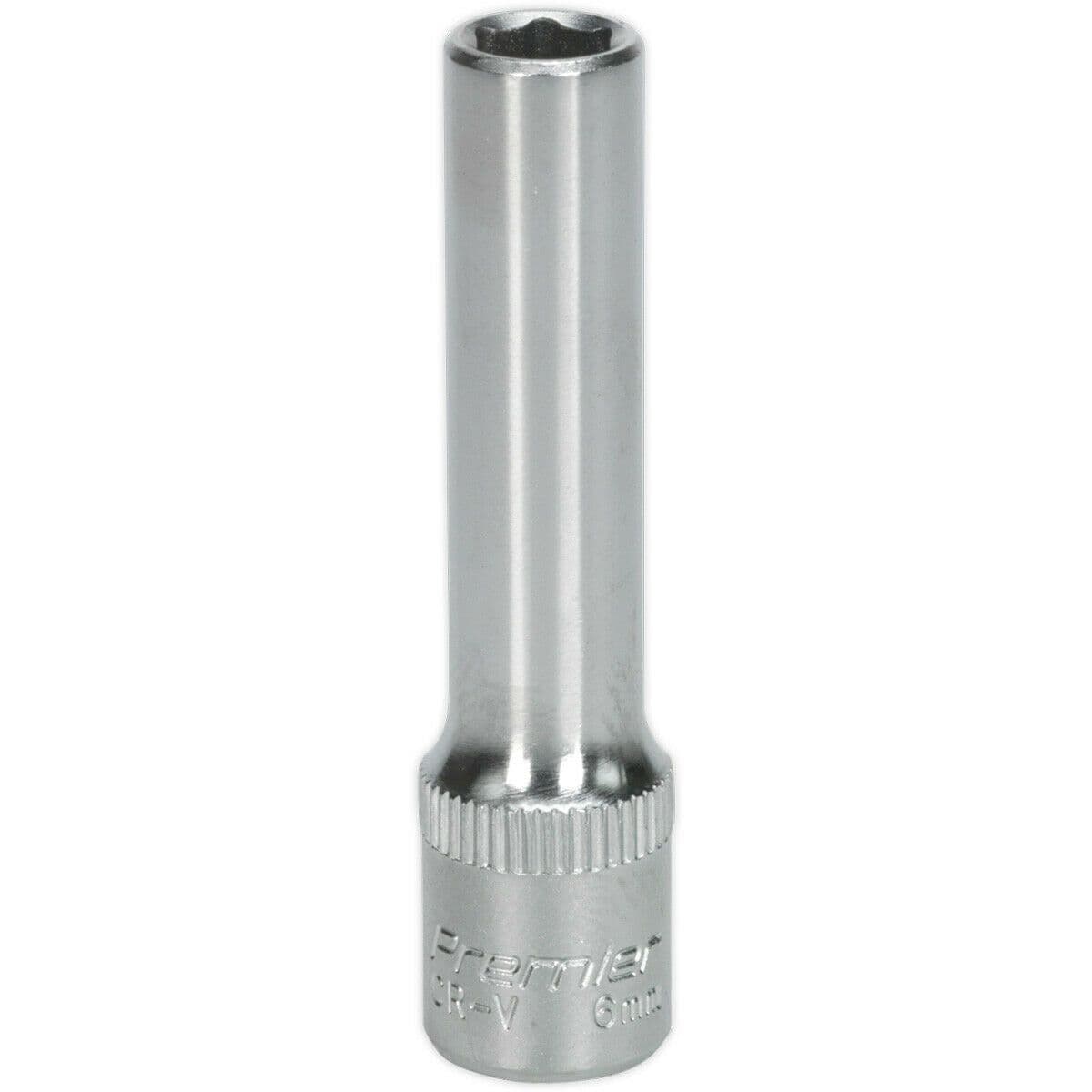 6mm Forged Steel Deep Drive Socket 1 4" Square Drive Chrome Vanadium Socket